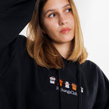 Sudadera Equipaciones Históricas Valencianistas - Negro