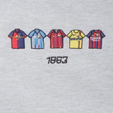 Sudadera Equipaciones Históricas Culés - Gris