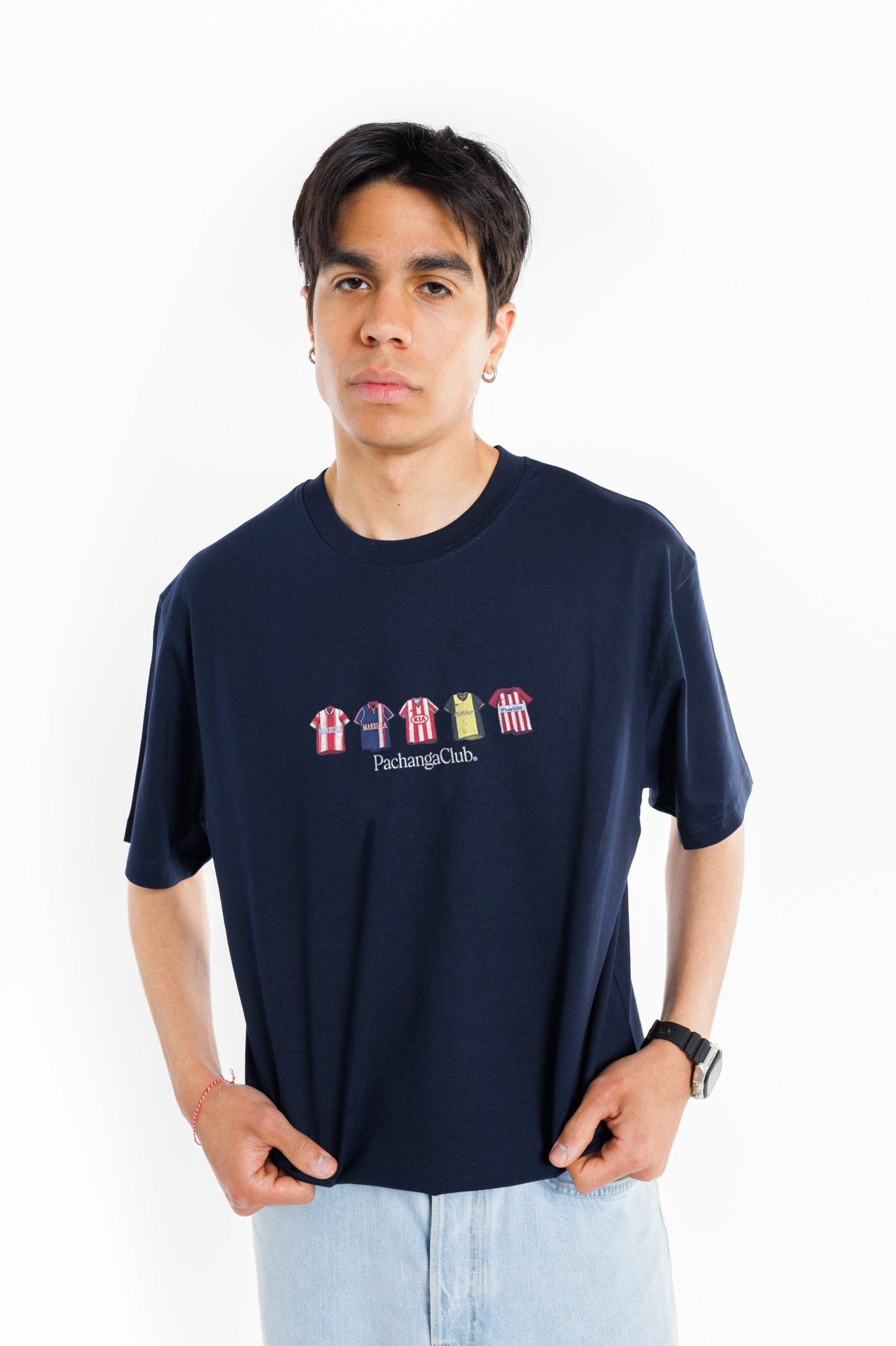 Camiseta Equipaciones Históricas Colchoneros - Azul Marino - Pachanga Club