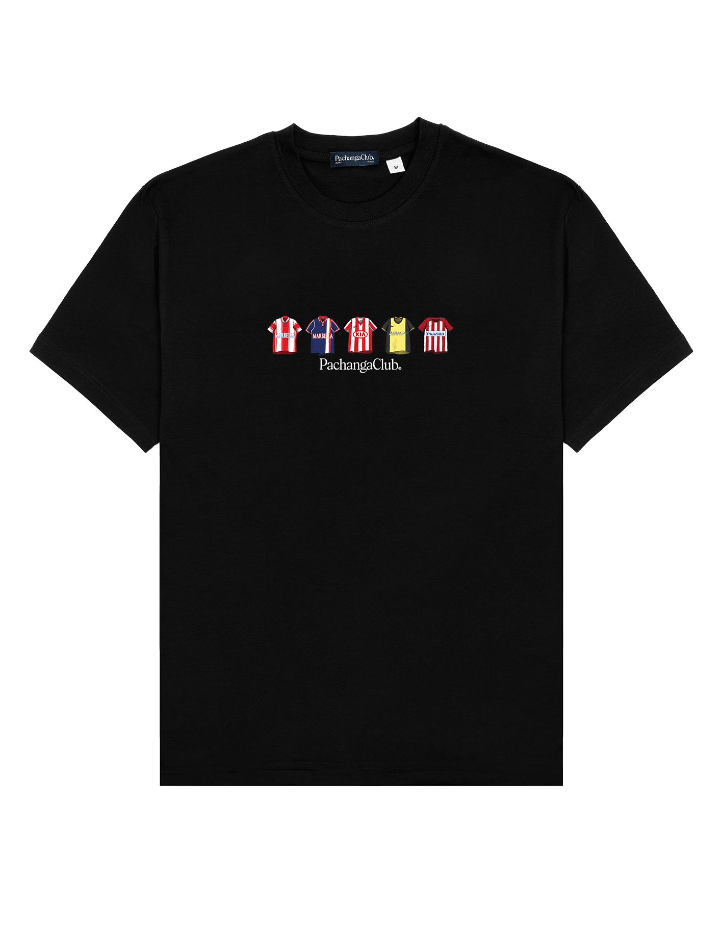 Camiseta Equipaciones Históricas Colchoneros - Negro - Pachanga Club