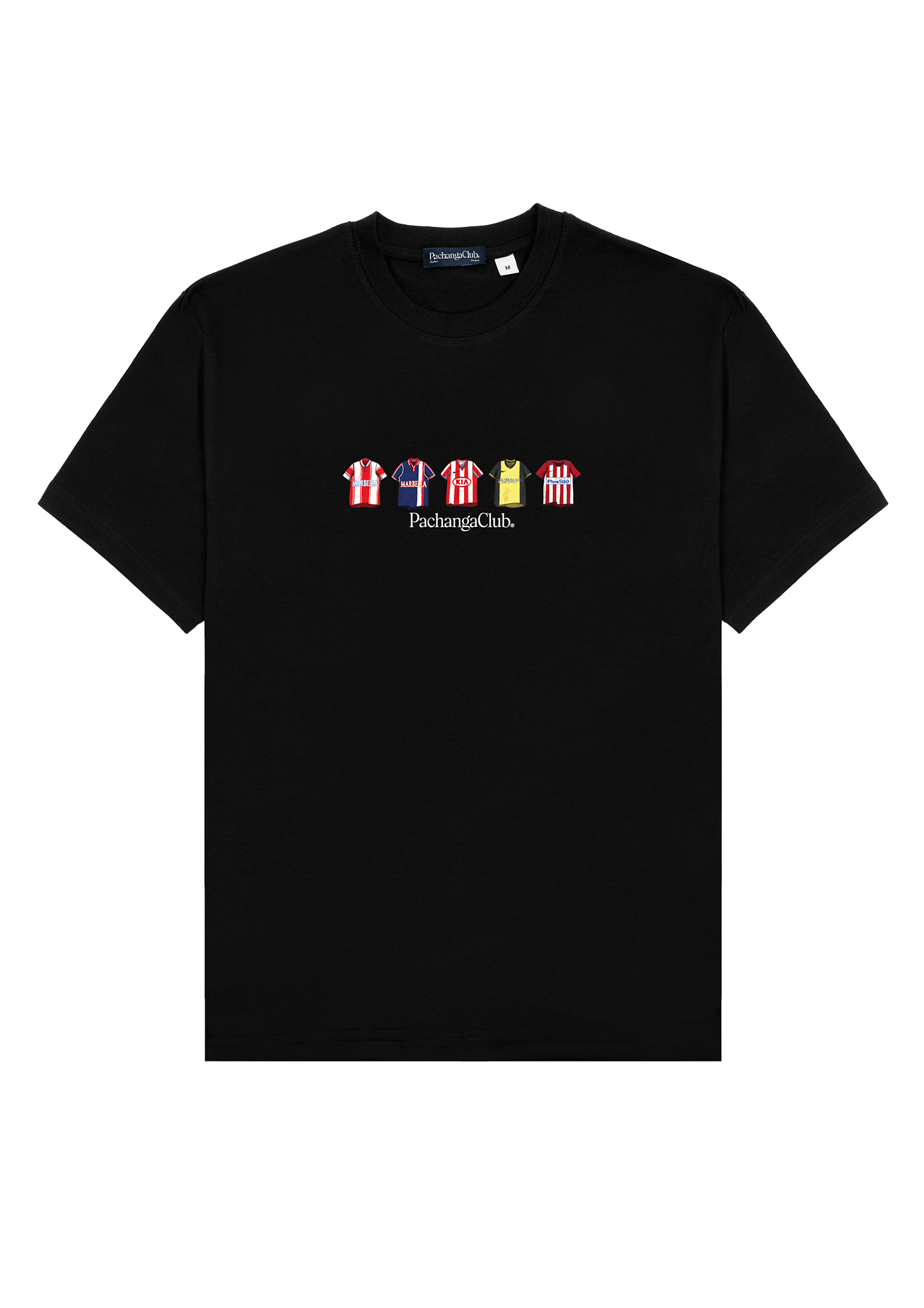 Camiseta Equipaciones Históricas Colchoneros - Negro - Pachanga Club