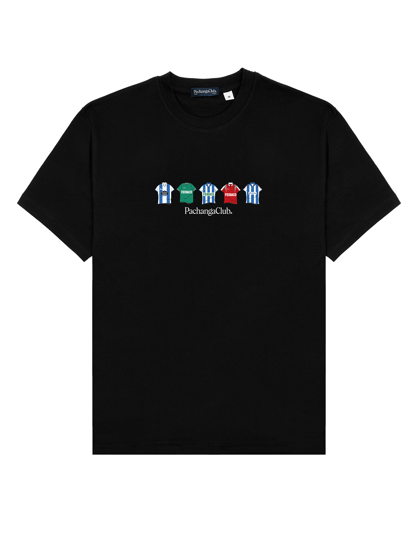 Camiseta Equipaciones Históricas Deportivistas - Negro - Pachanga Club