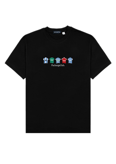 Camiseta Equipaciones Históricas Deportivistas - Negro - Pachanga Club