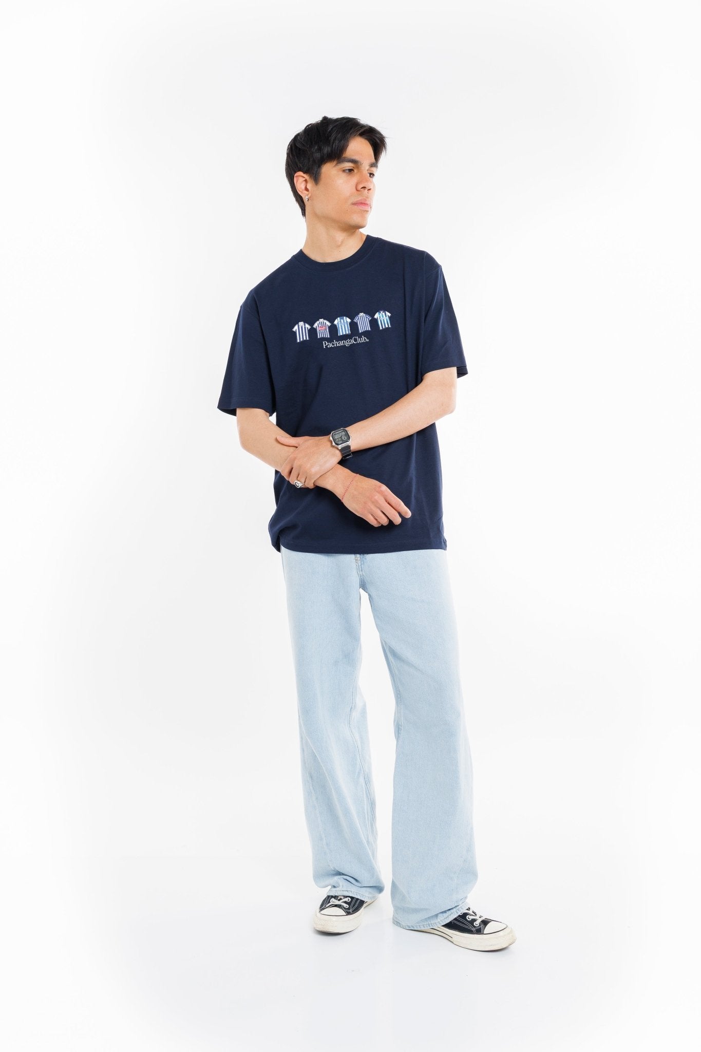 Camiseta Equipaciones Históricas Malaguistas - Azul Marino - Pachanga Club