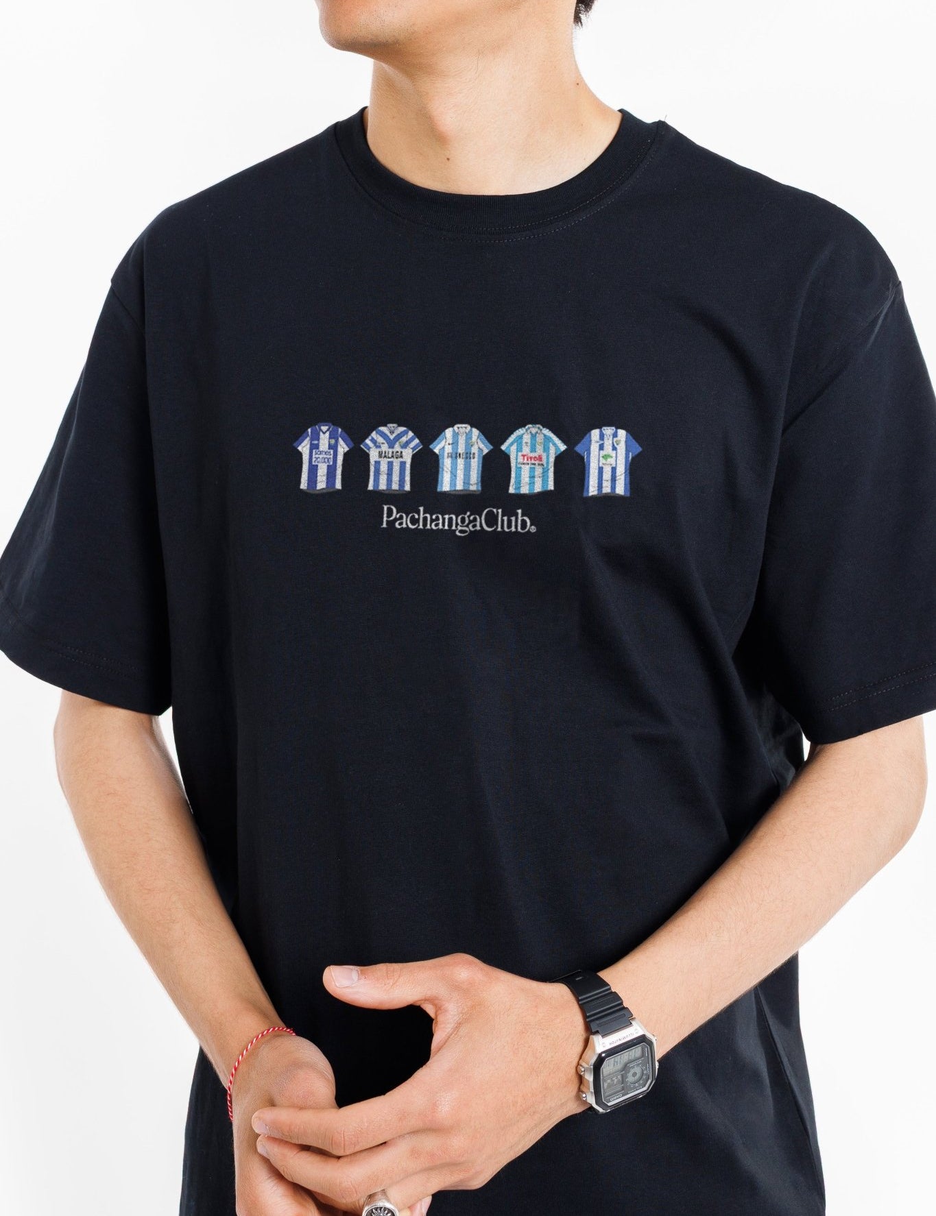 Camiseta Equipaciones Históricas Malaguistas - Negro - Pachanga Club