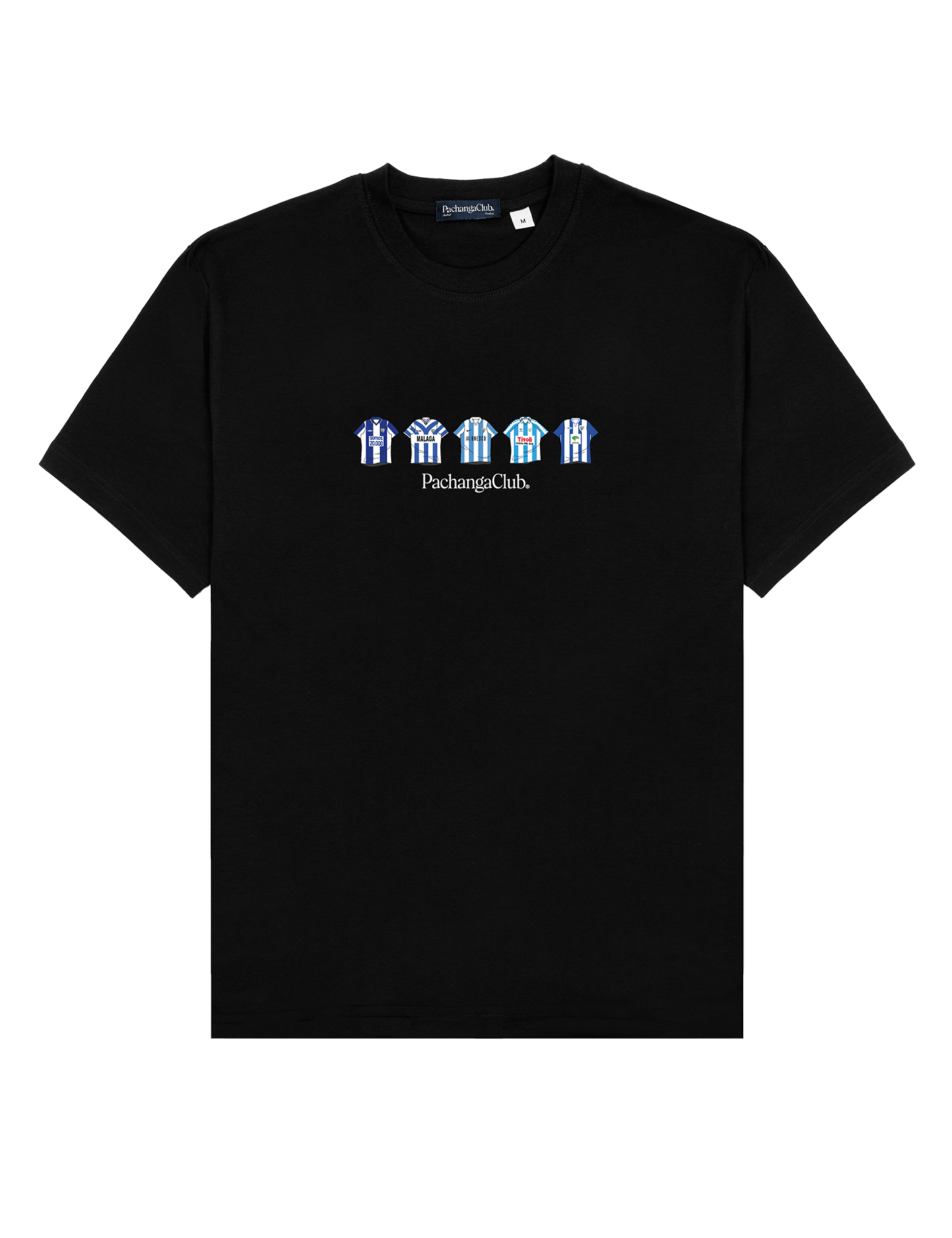 Camiseta Equipaciones Históricas Malaguistas - Negro - Pachanga Club