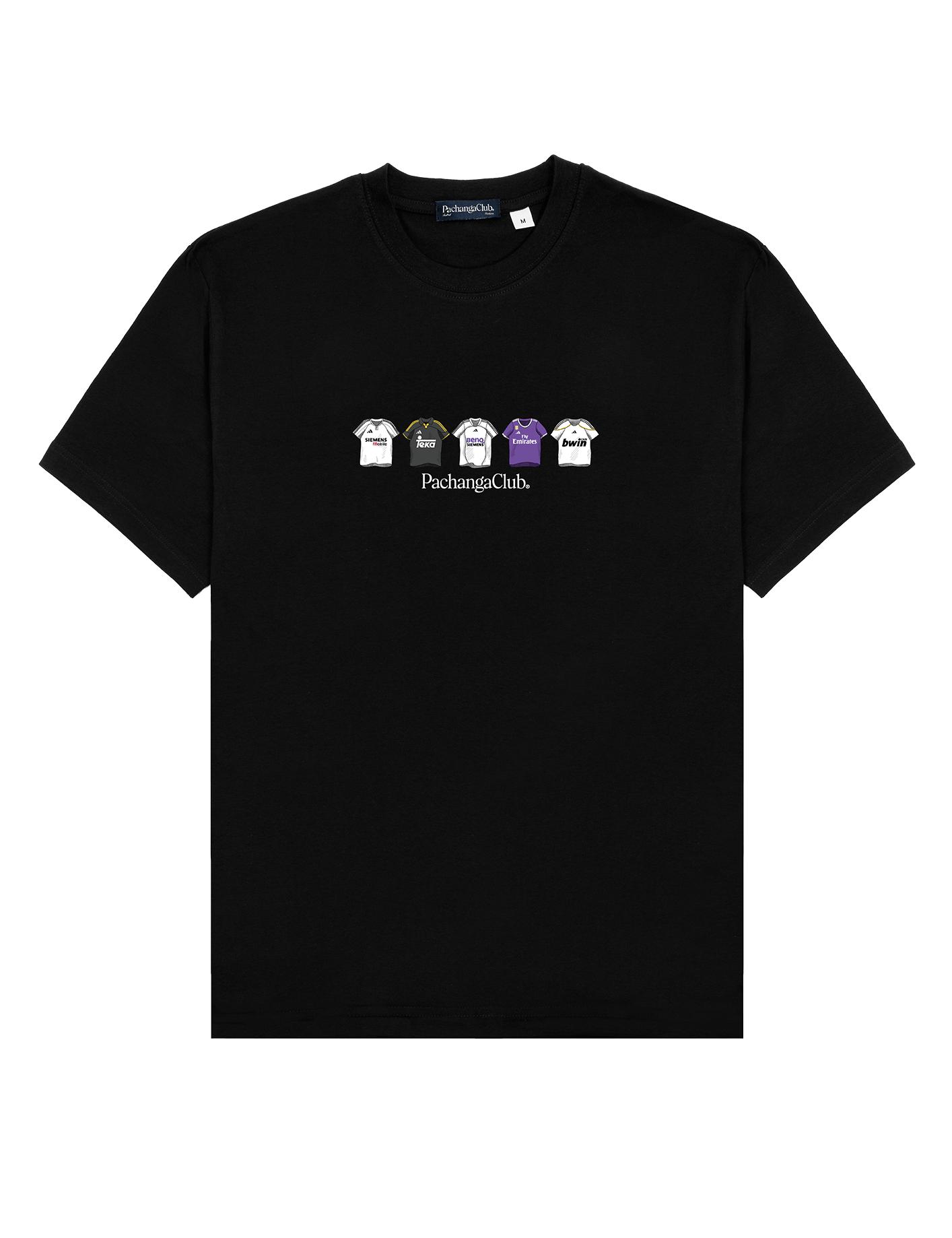 Camiseta Equipaciones Históricas Merengues - Negro - Pachanga Club
