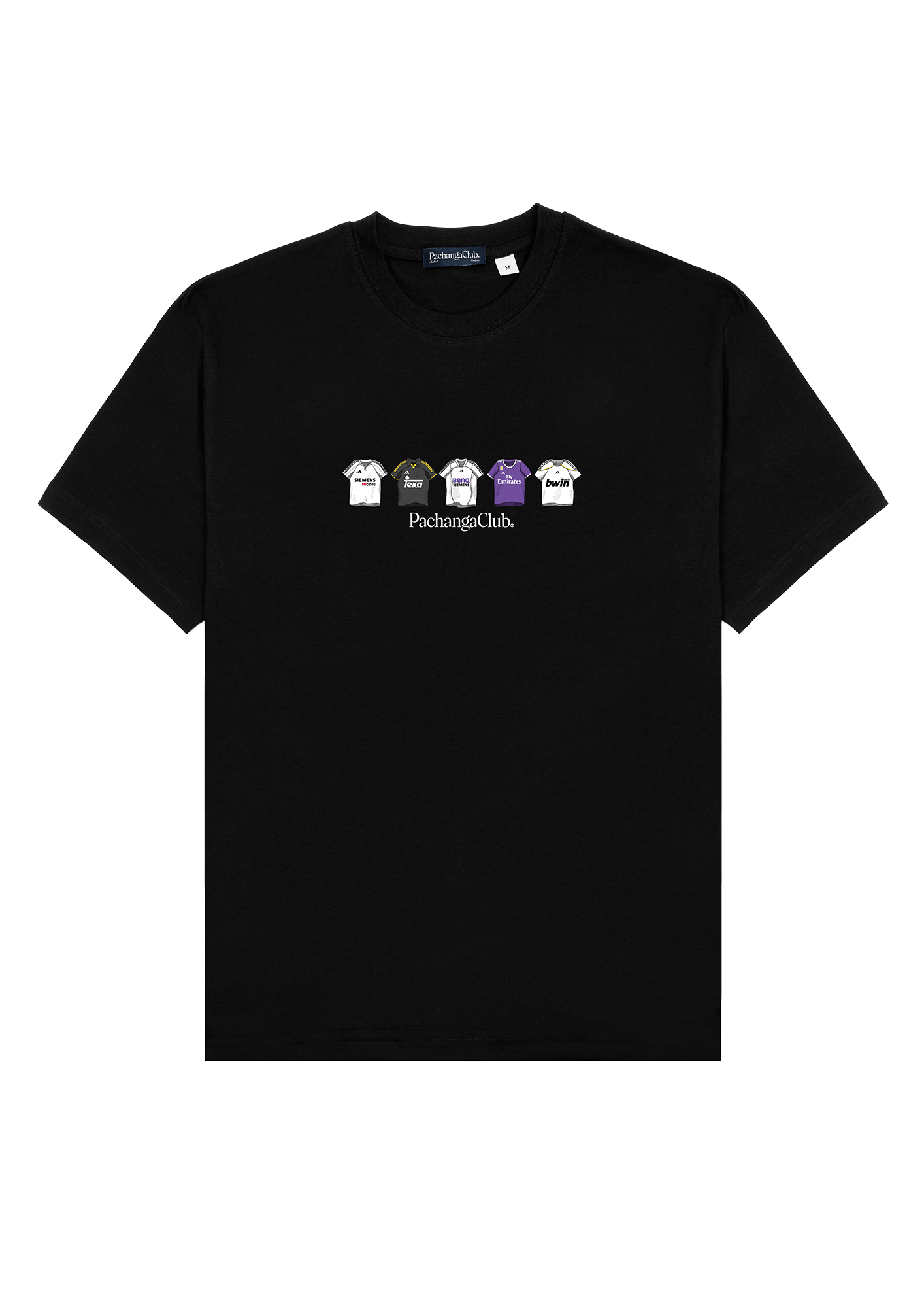 Camiseta Equipaciones Históricas Merengues - Negro - Pachanga Club