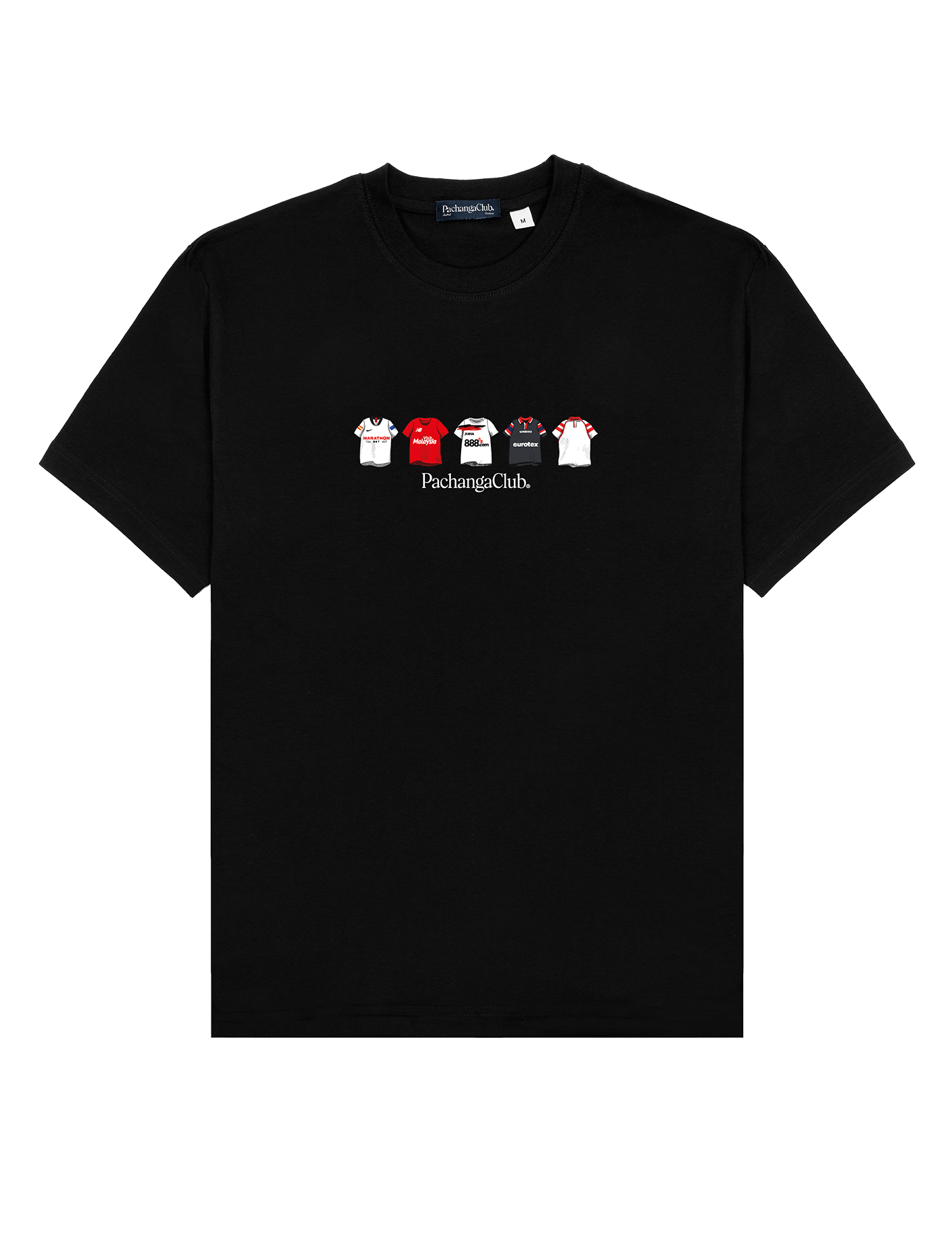 Camiseta Equipaciones Históricas Sevillistas - Negro - Pachanga Club