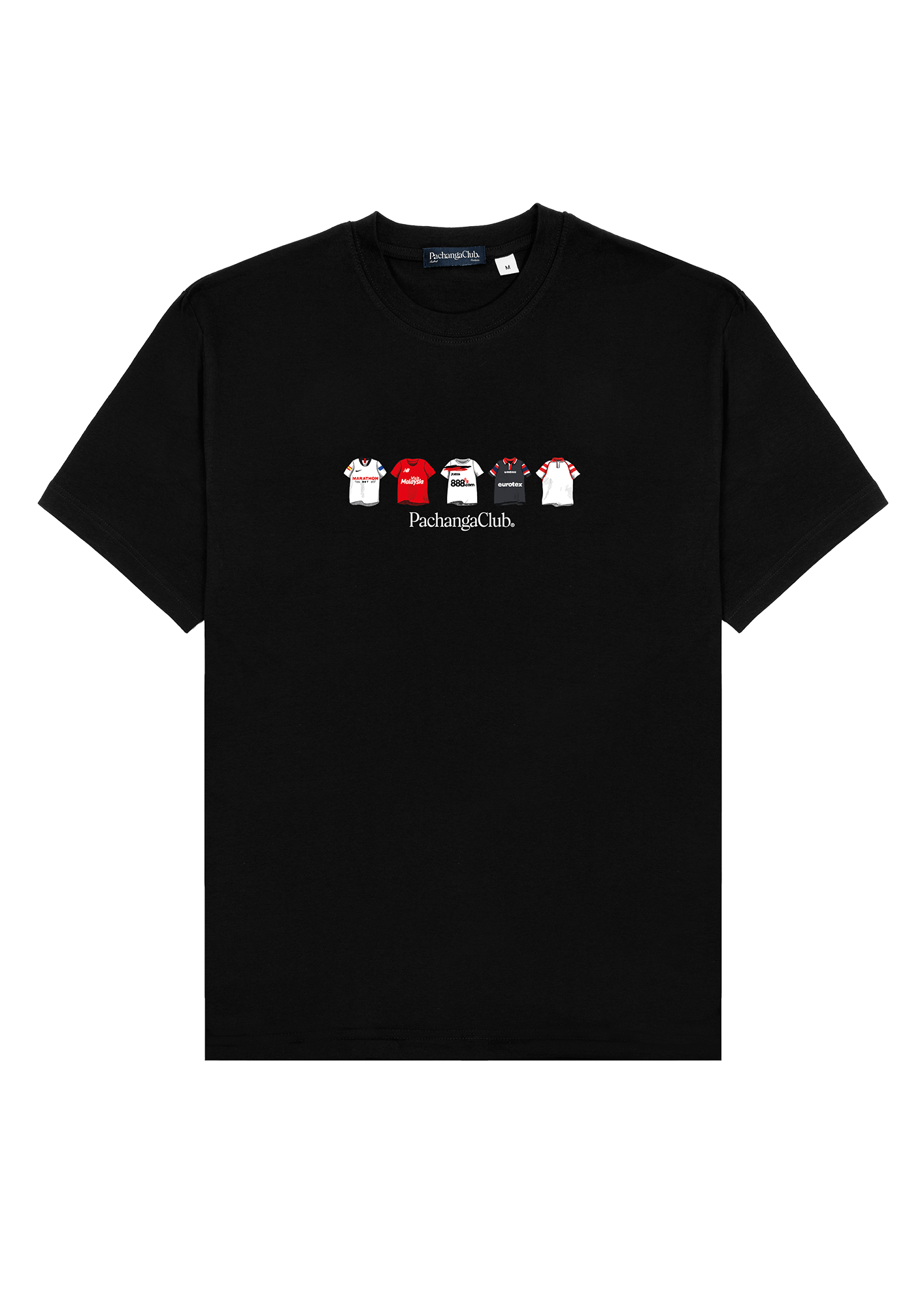 Camiseta Equipaciones Históricas Sevillistas - Negro - Pachanga Club