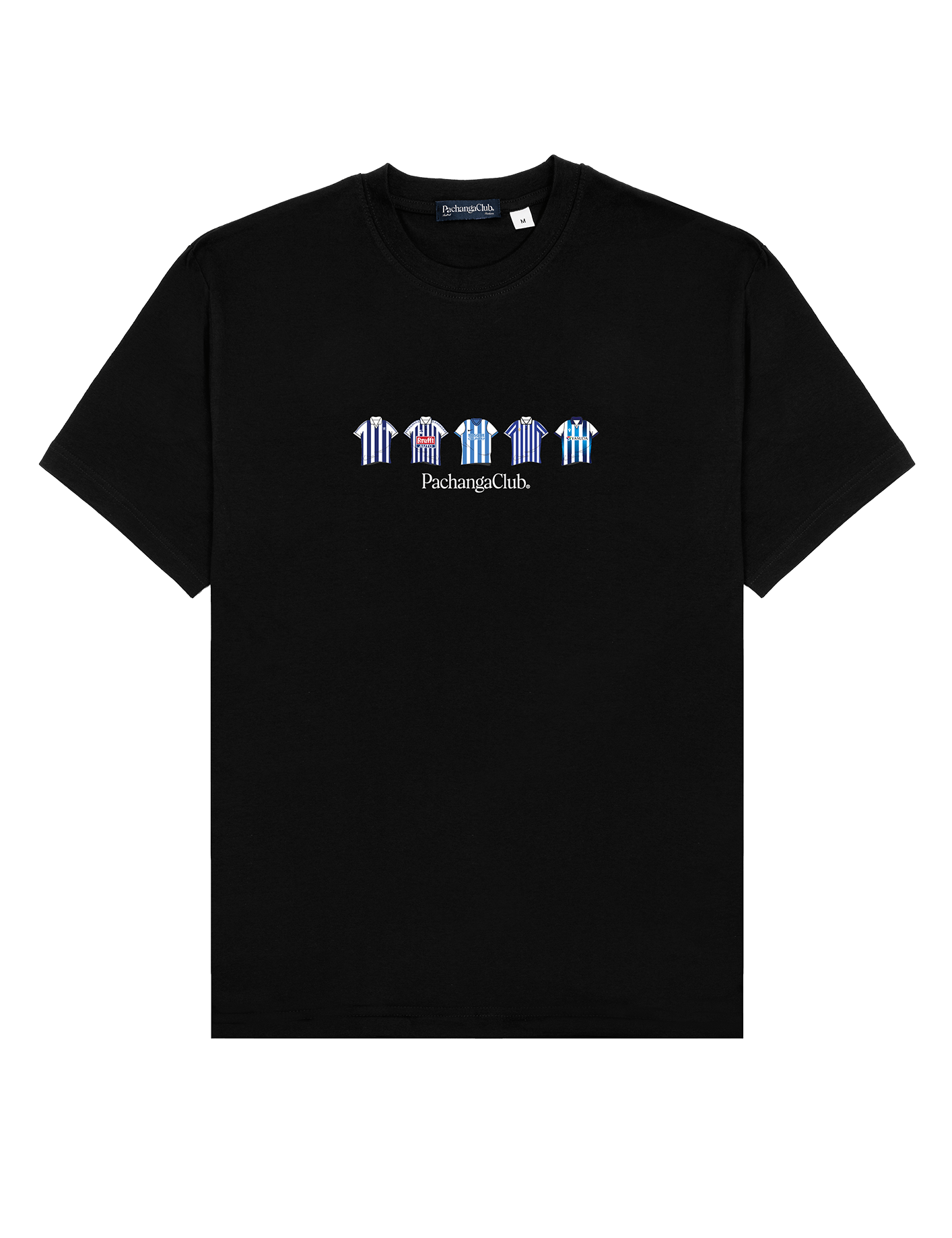 Camiseta Equipaciones Históricas Txuriurdines - Negro - Pachanga Club
