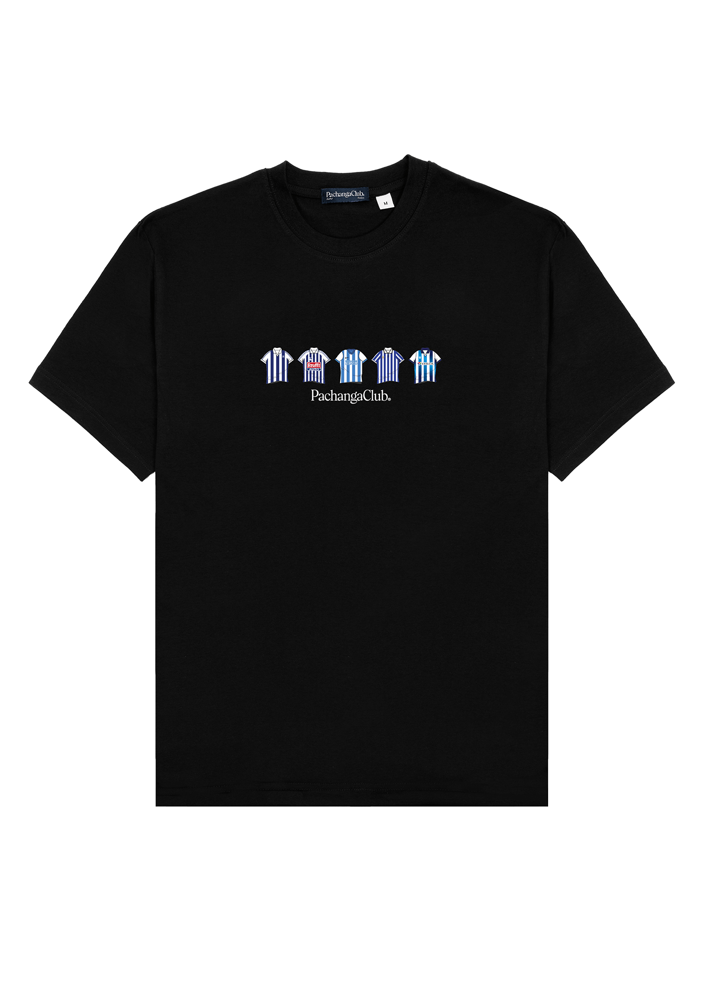 Camiseta Equipaciones Históricas Txuriurdines - Negro - Pachanga Club