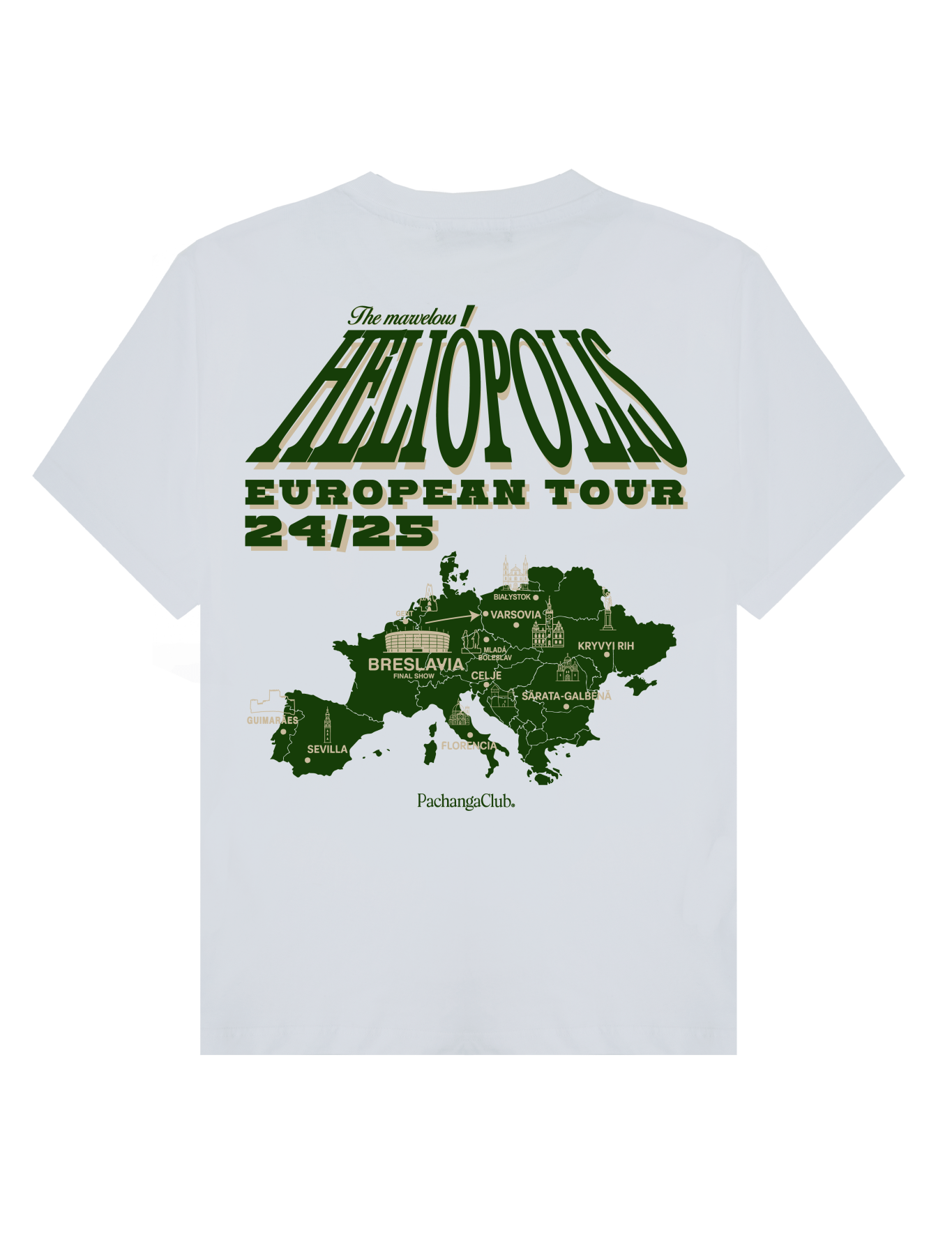 Camiseta "Heliópolis European Tour" - Pachanga Club