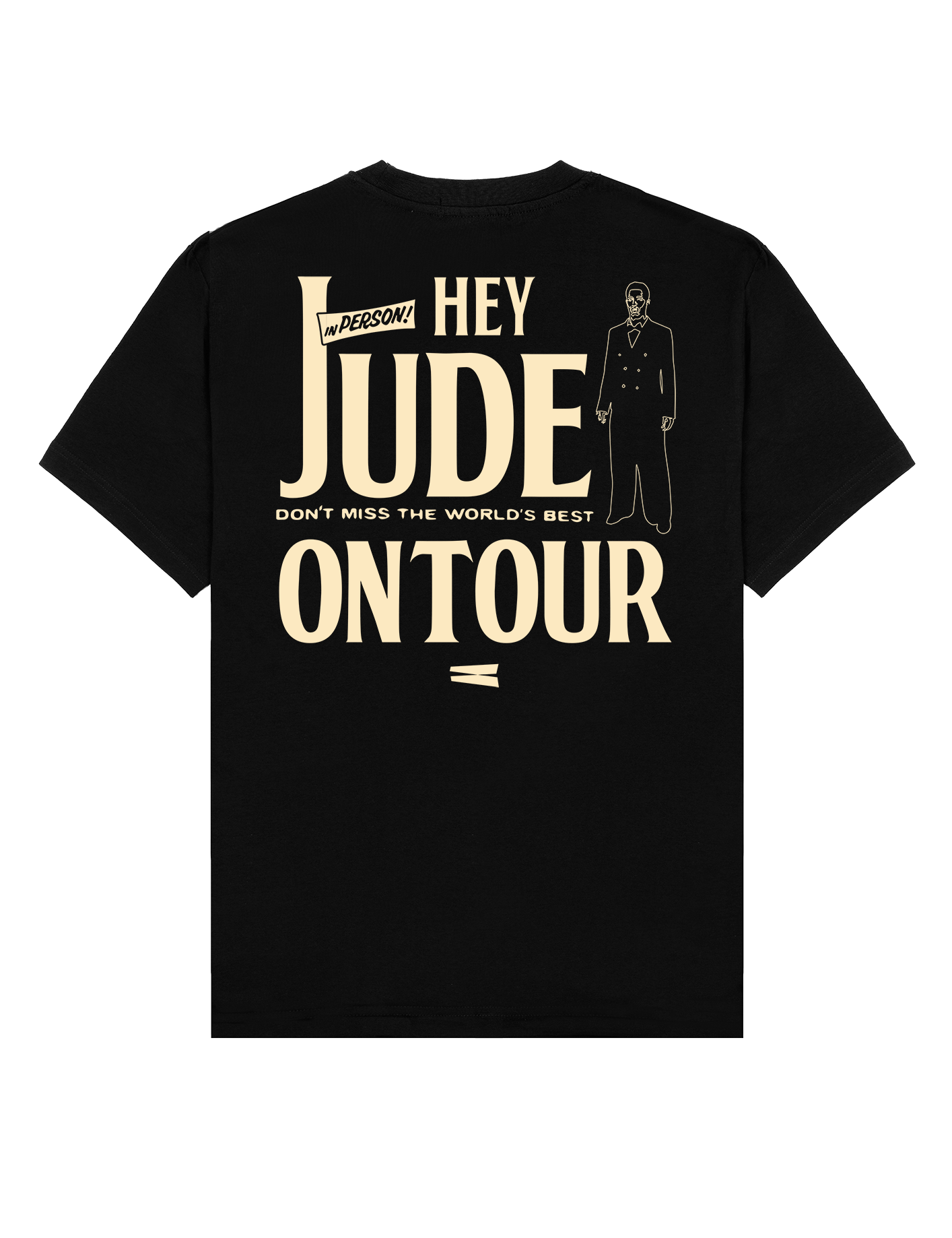 Camiseta "HEY JUDE, ON TOUR" - Negra - Pachanga Club