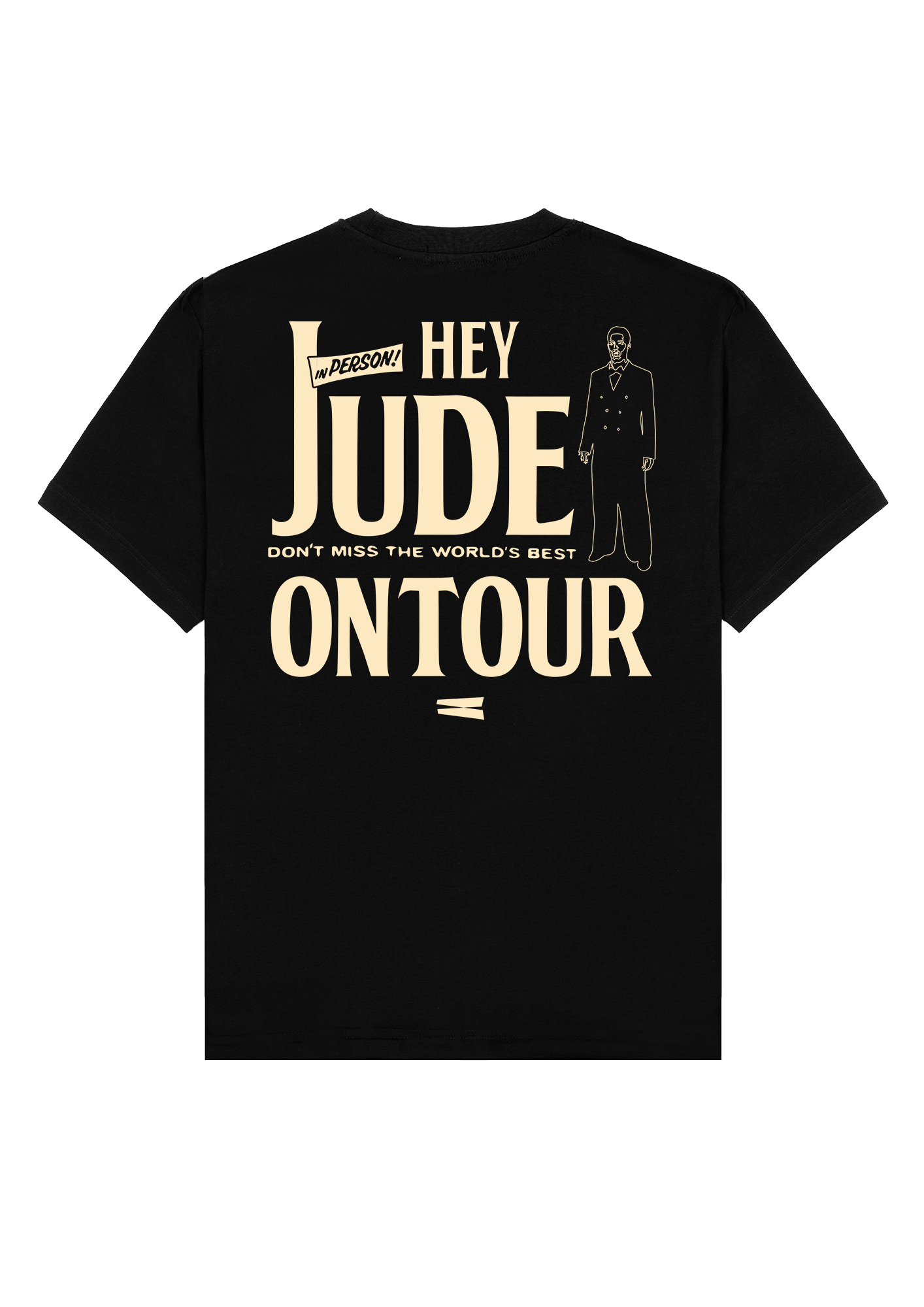 Camiseta "HEY JUDE, ON TOUR" - Negra - Pachanga Club