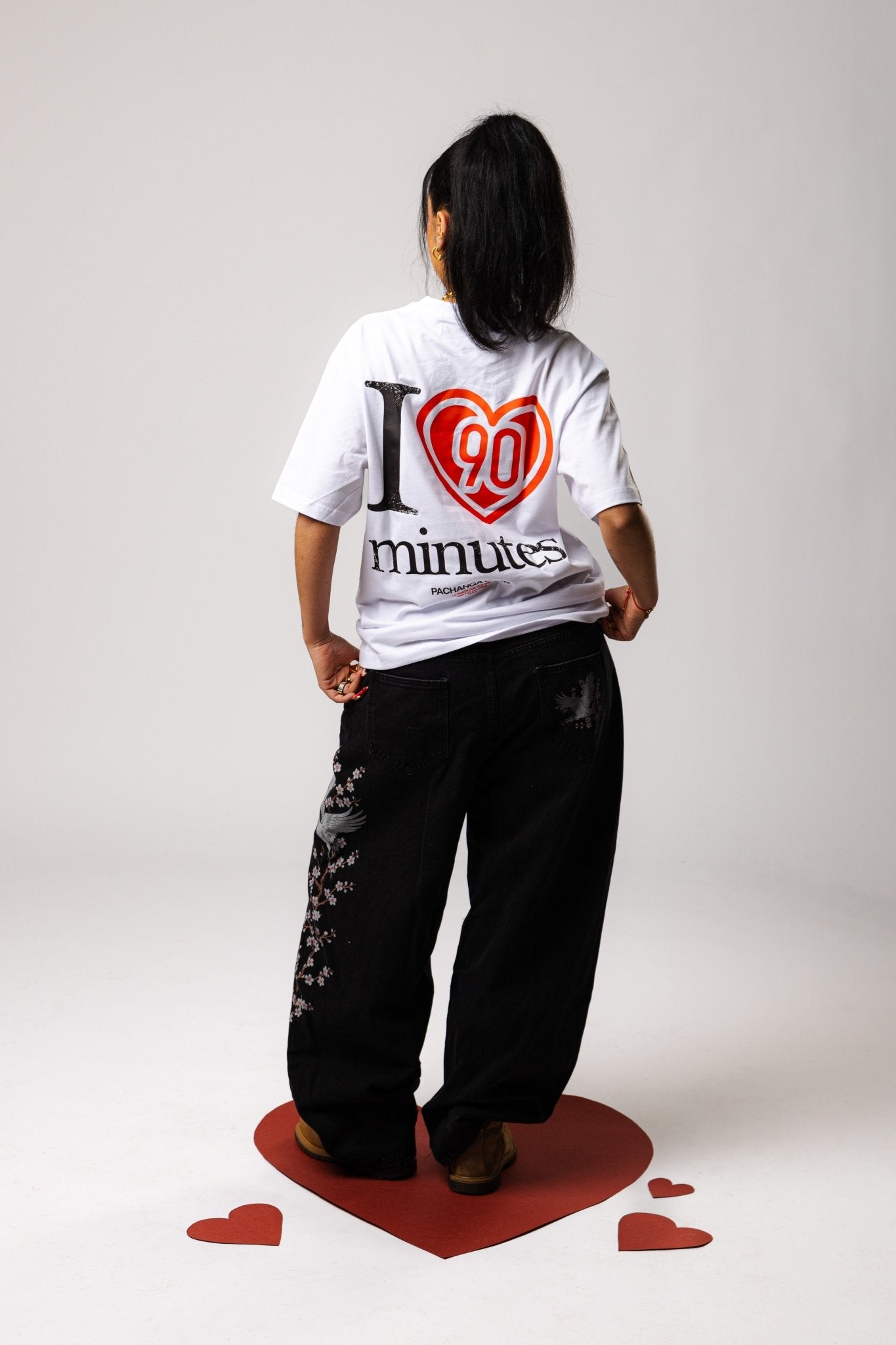 Camiseta "I love 90 minutes" - Blanco - Pachanga Club
