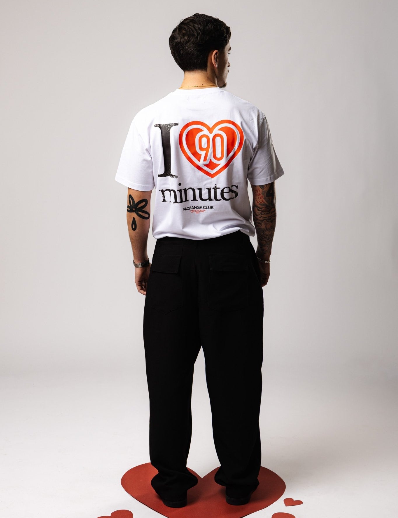 Camiseta "I love 90 minutes" - Blanco - Pachanga Club