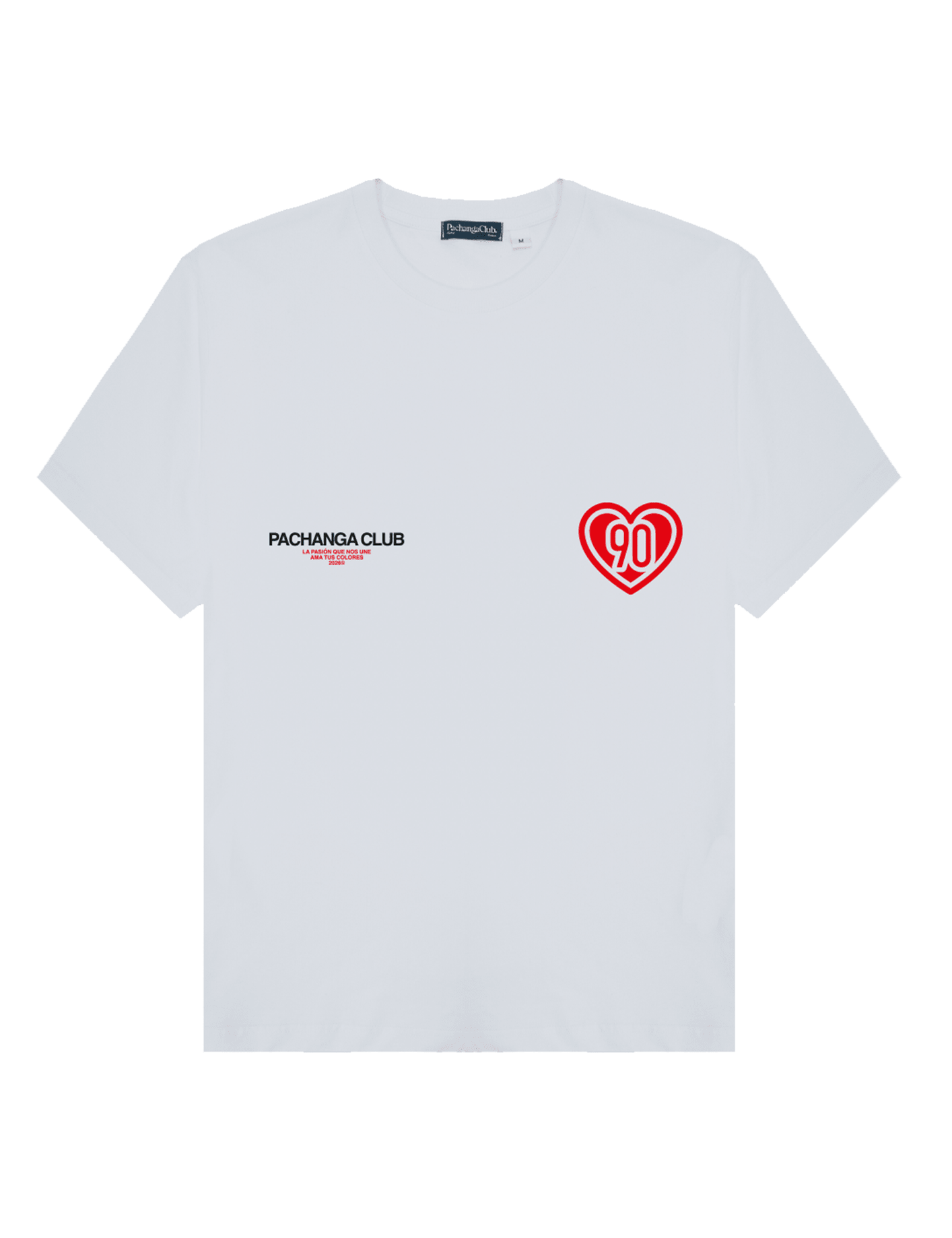 Camiseta "I love 90 minutes" - Blanco - Pachanga Club
