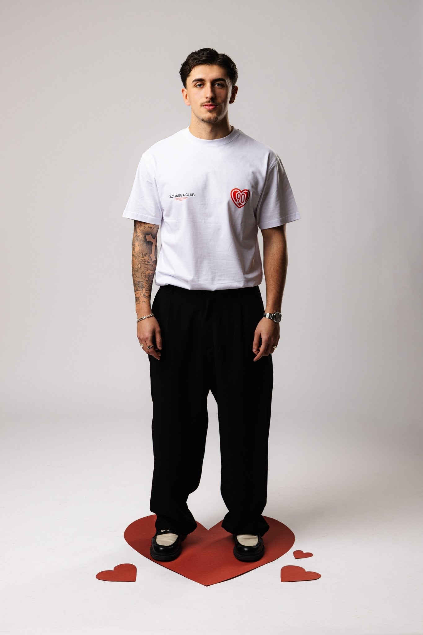 Camiseta "I love 90 minutes" - Blanco - Pachanga Club