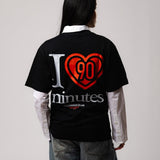 Camiseta "I love 90 minutes" - Negro - Pachanga Club