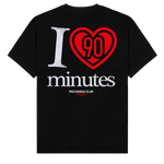 Camiseta "I love 90 minutes" - Negro - Pachanga Club