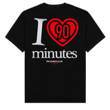 Camiseta "I love 90 minutes" - Negro - Pachanga Club