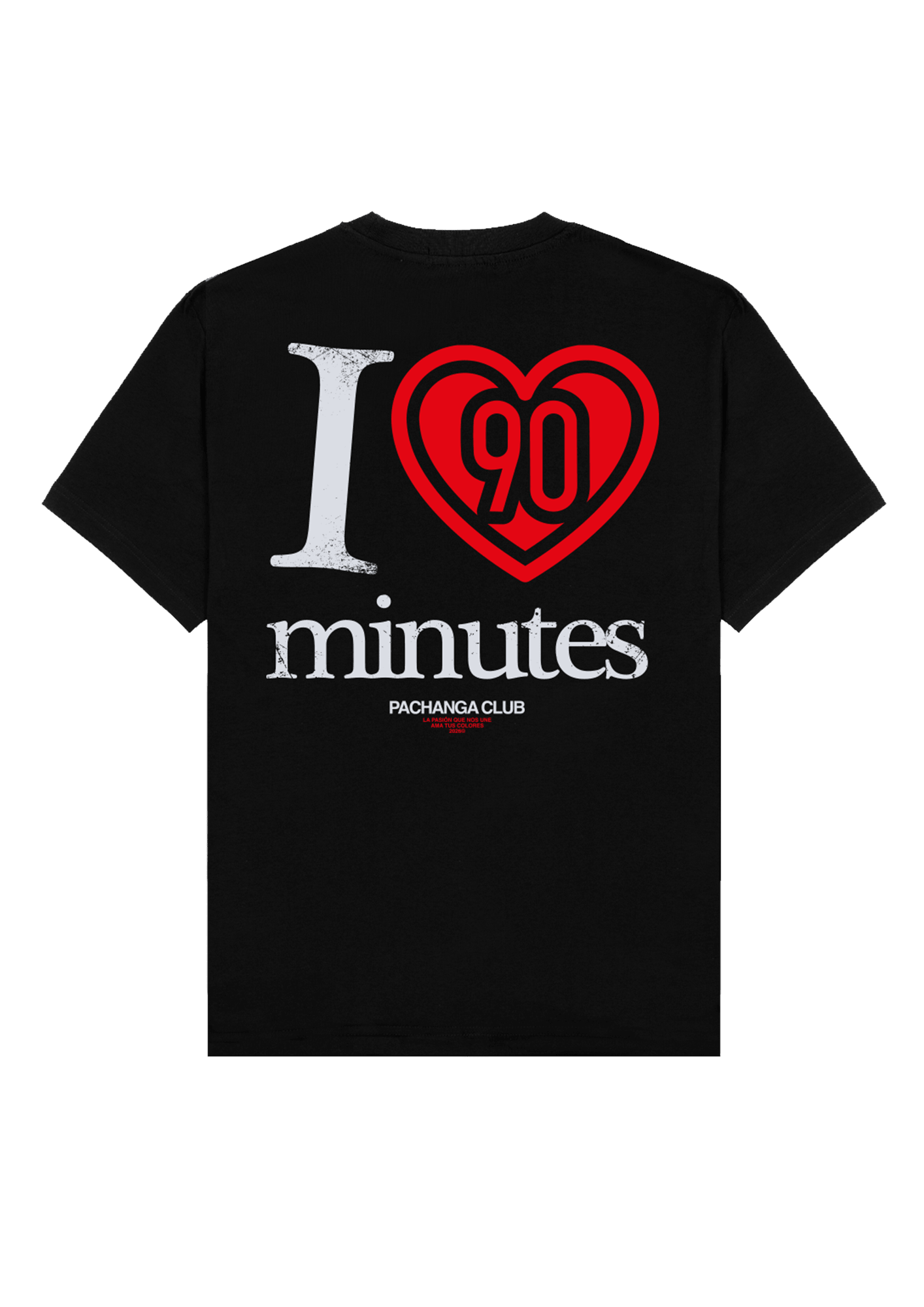 Camiseta "I love 90 minutes" - Negro - Pachanga Club