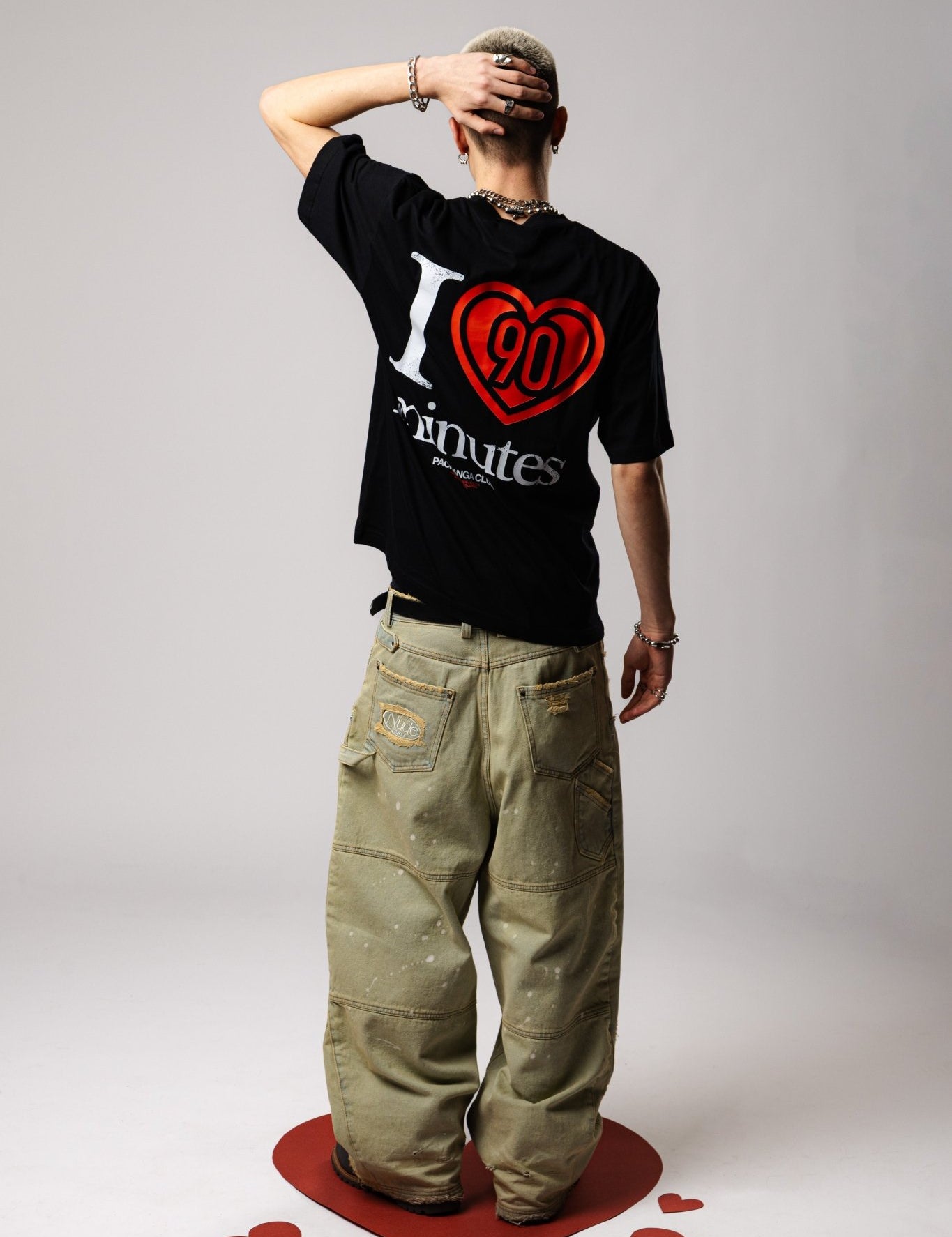 Camiseta "I love 90 minutes" - Negro - Pachanga Club