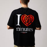 Camiseta "I love 90 minutes" - Negro - Pachanga Club