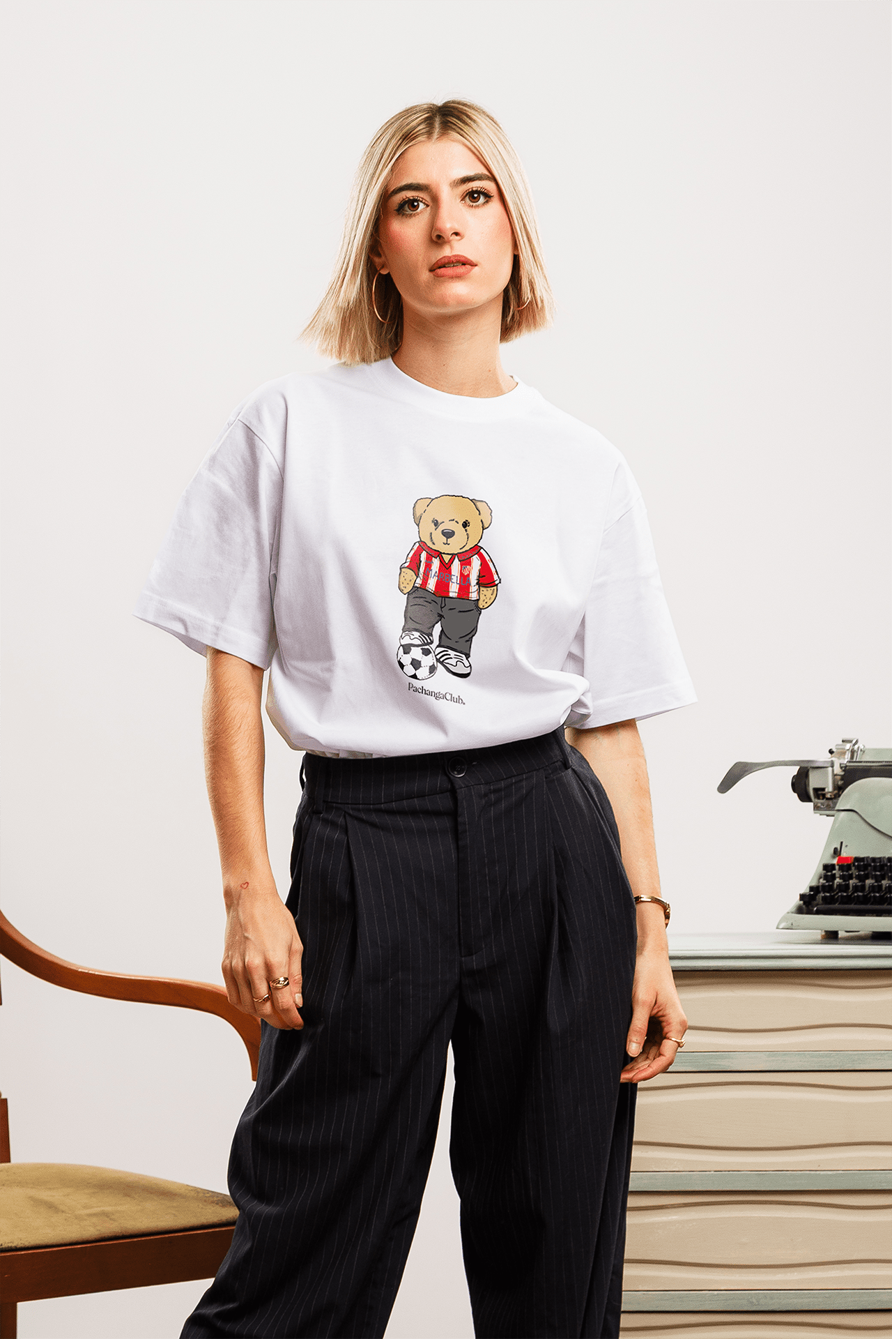 Camiseta "Pacho Colchonero" - Blanco - Pachanga Club