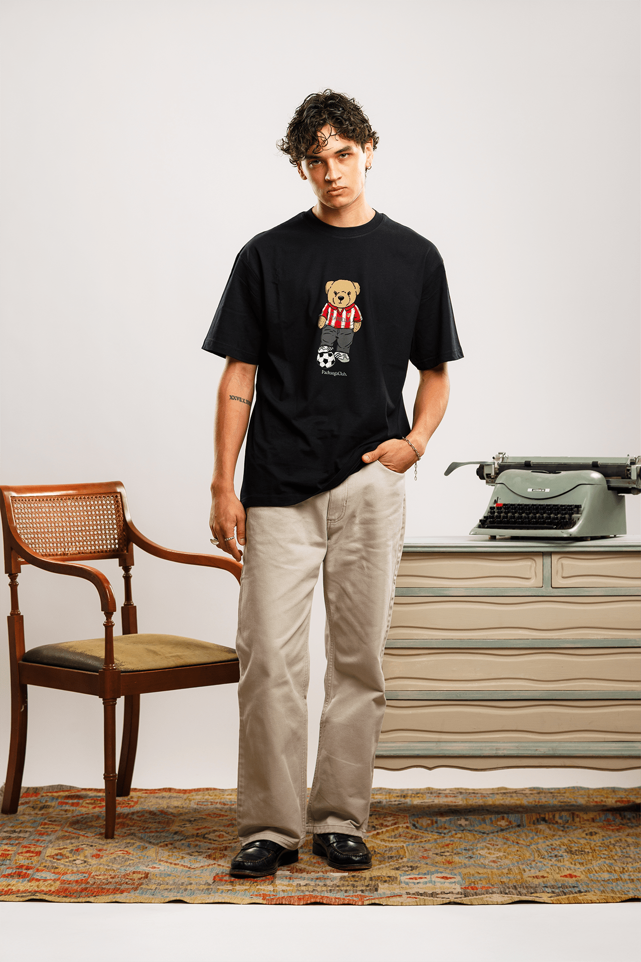 Camiseta "Pacho Colchonero" - Negro - Pachanga Club