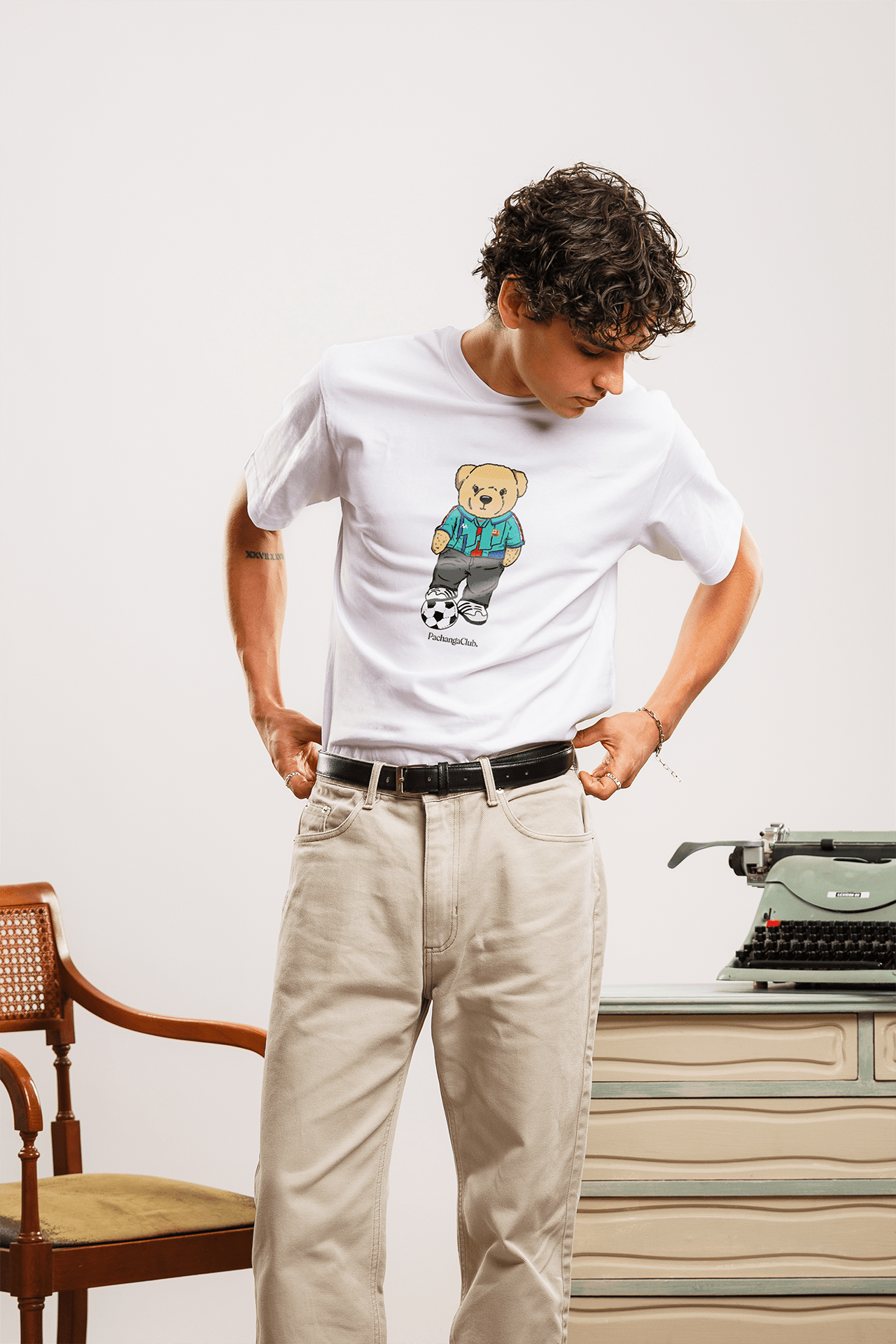 Camiseta "Pacho Culér" Kids - Blanco - Pachanga Club
