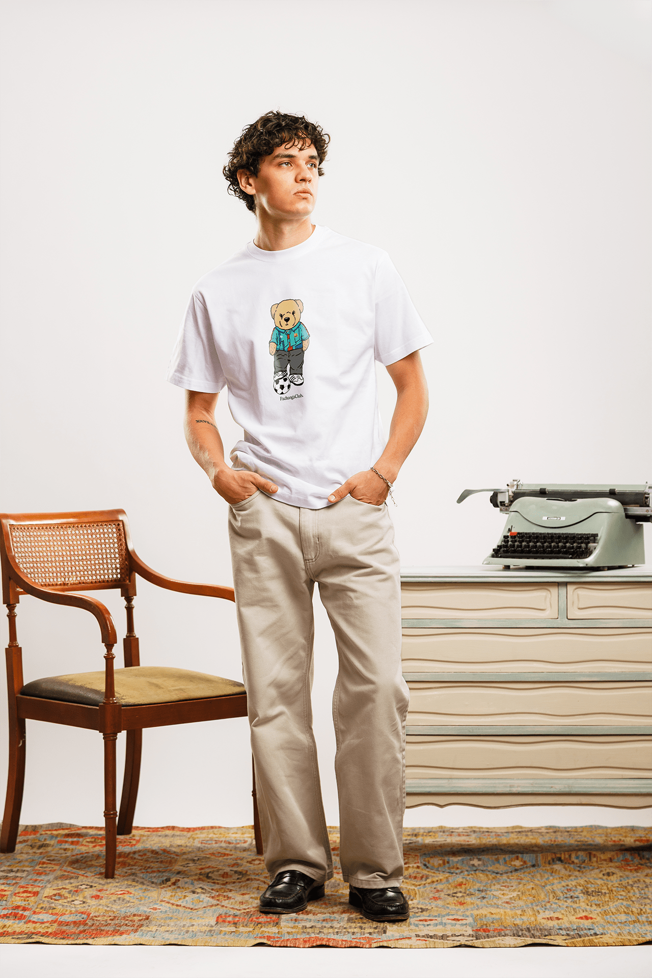 Camiseta "Pacho Culér" Kids - Blanco - Pachanga Club