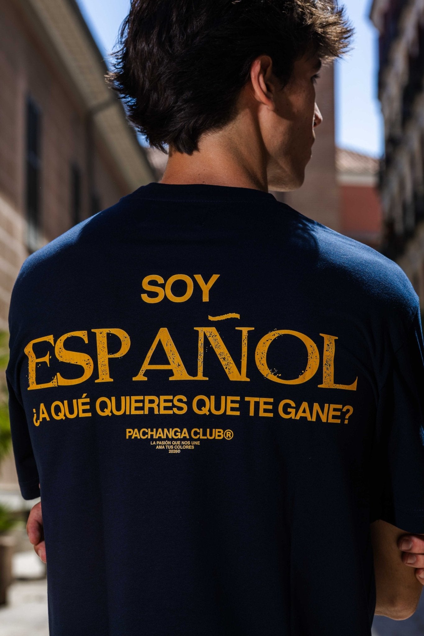 Camiseta "Soy español ¿A qué quieres que te gane?" - Pachanga Club