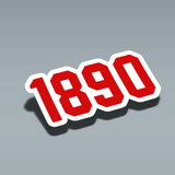 Sevillista sticker "1890" 