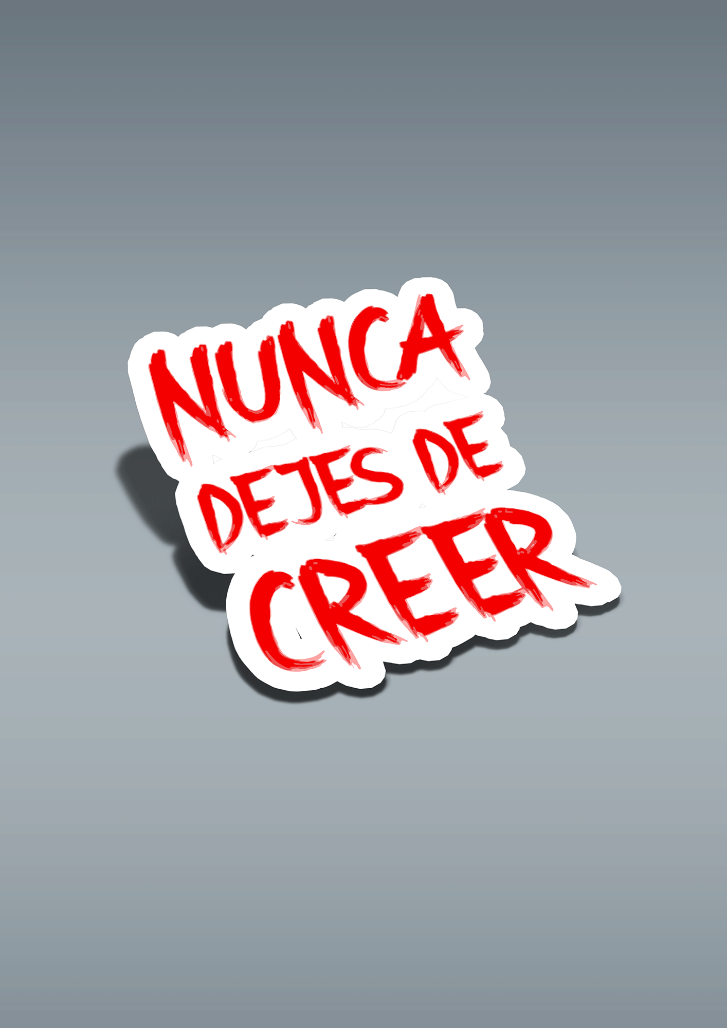 Pegatina Atléticos "Nunca Dejes de Creer" - Pachanga Club