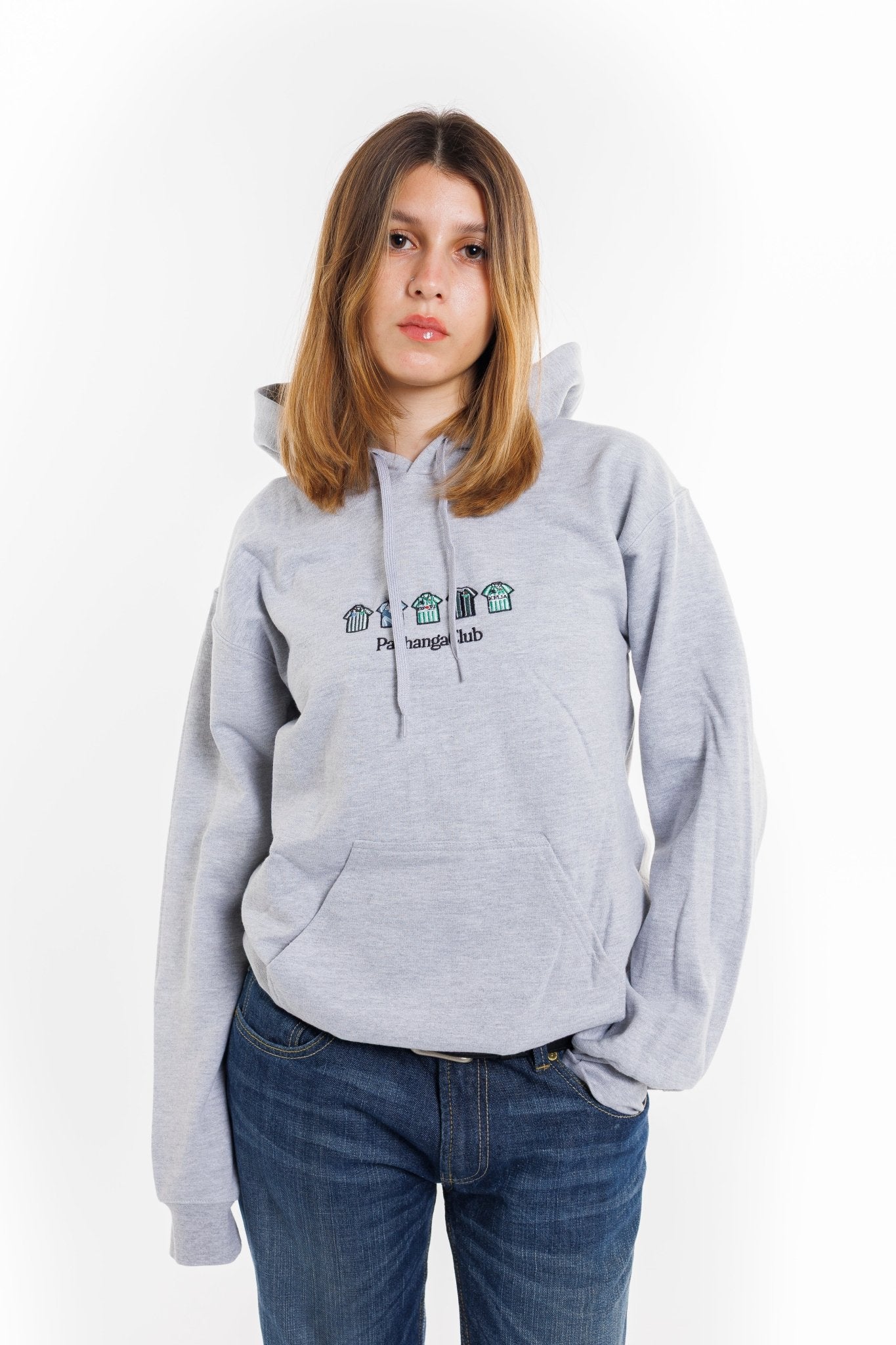 Sudadera Equipaciones Históricas Béticos - Gris - Pachanga Club
