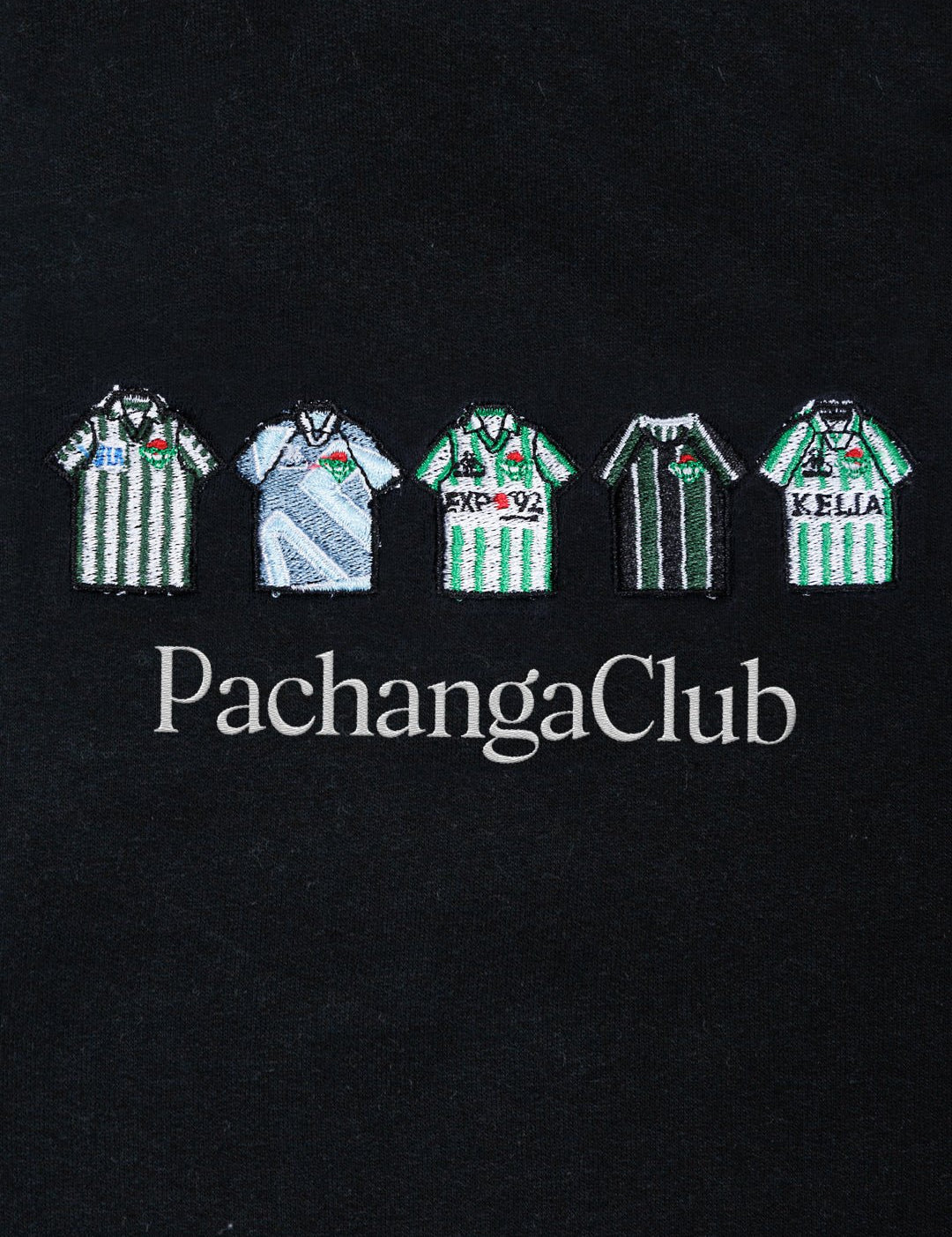 Sudadera Equipaciones Históricas Béticos - Negro - Pachanga Club
