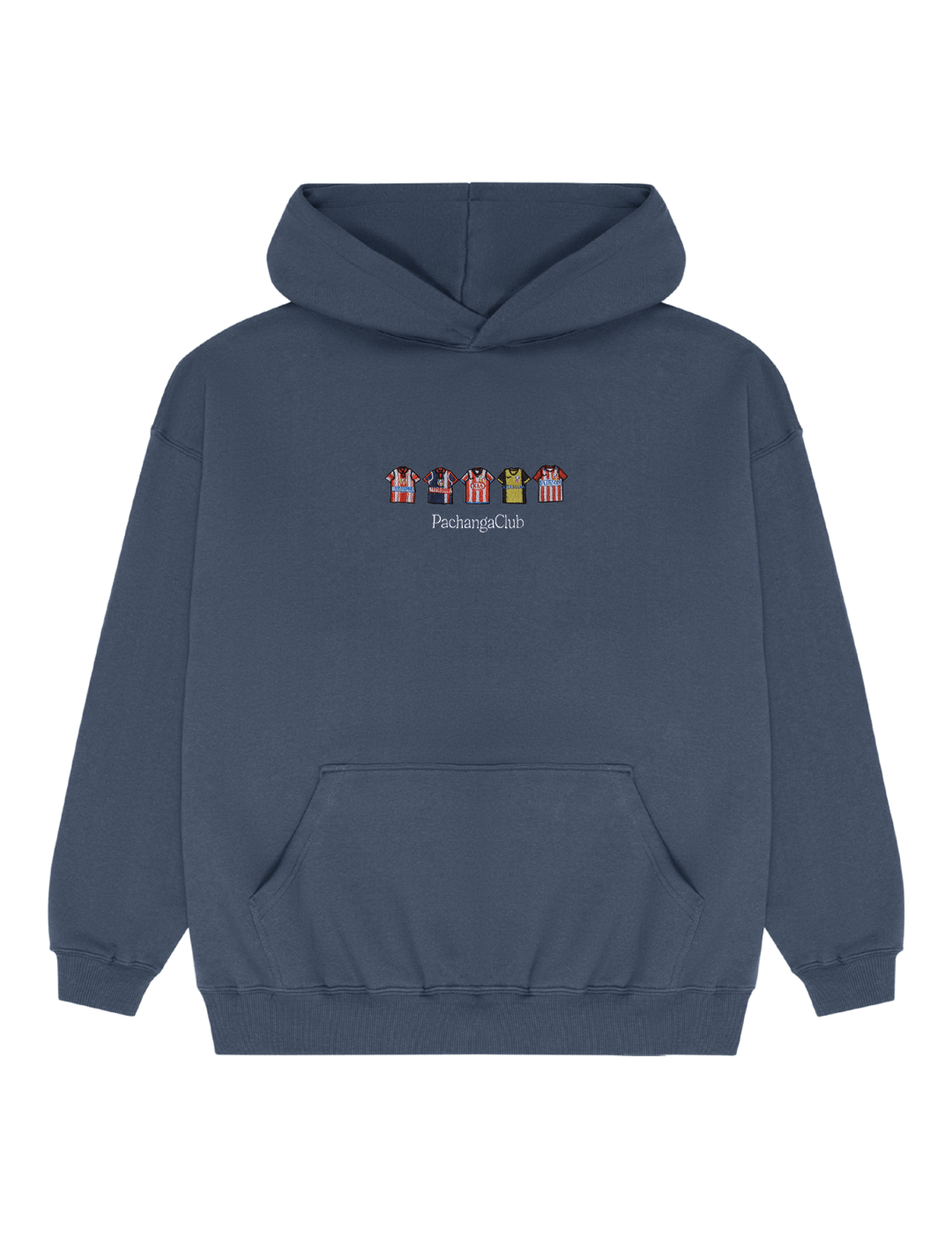 Sudadera Equipaciones Históricas Colchoneros - Azul Marino - Pachanga Club