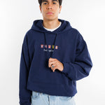 Sudadera Equipaciones Históricas Colchoneros - Azul Marino - Pachanga Club