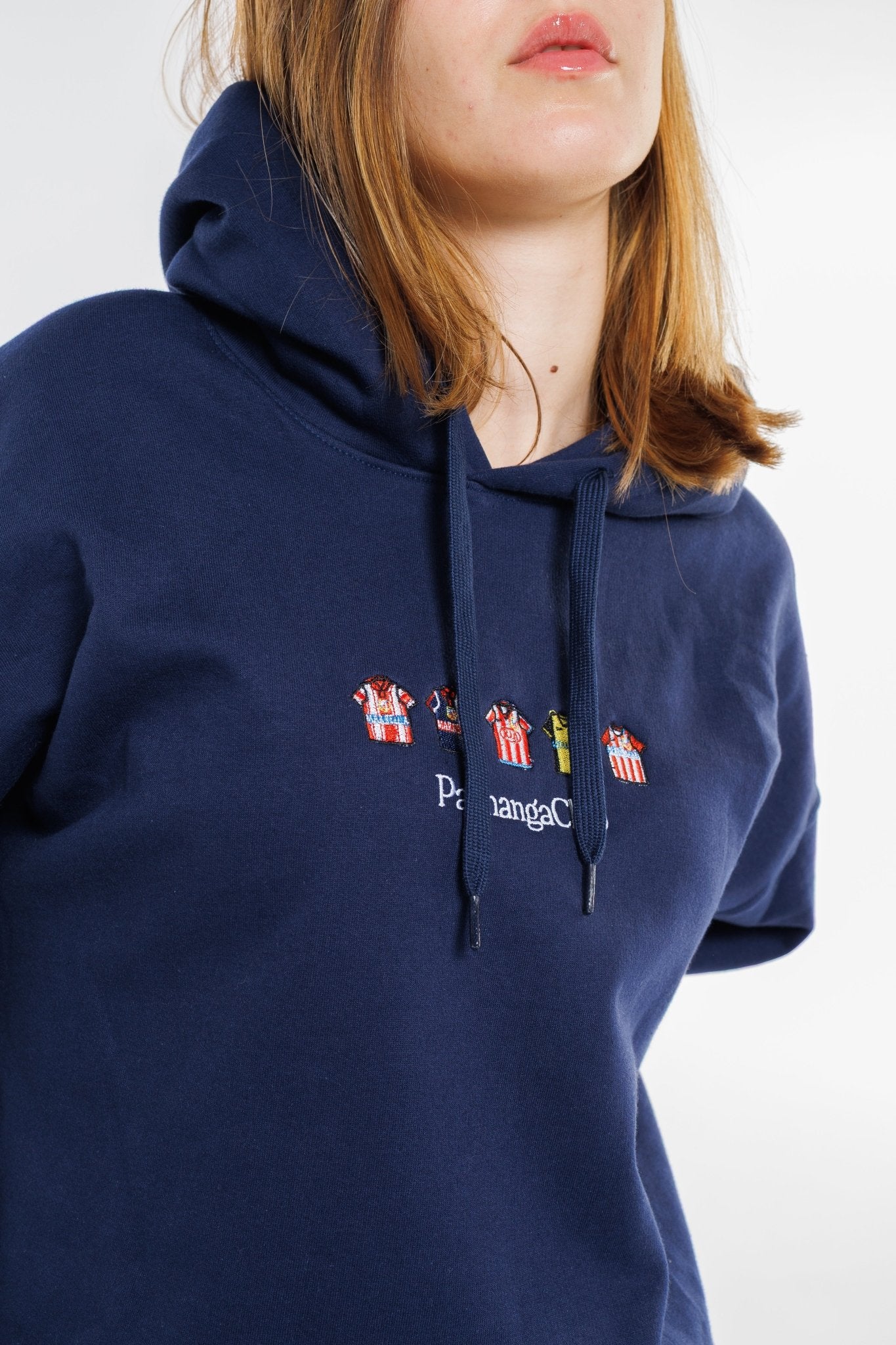 Sudadera Equipaciones Históricas Colchoneros - Azul Marino - Pachanga Club