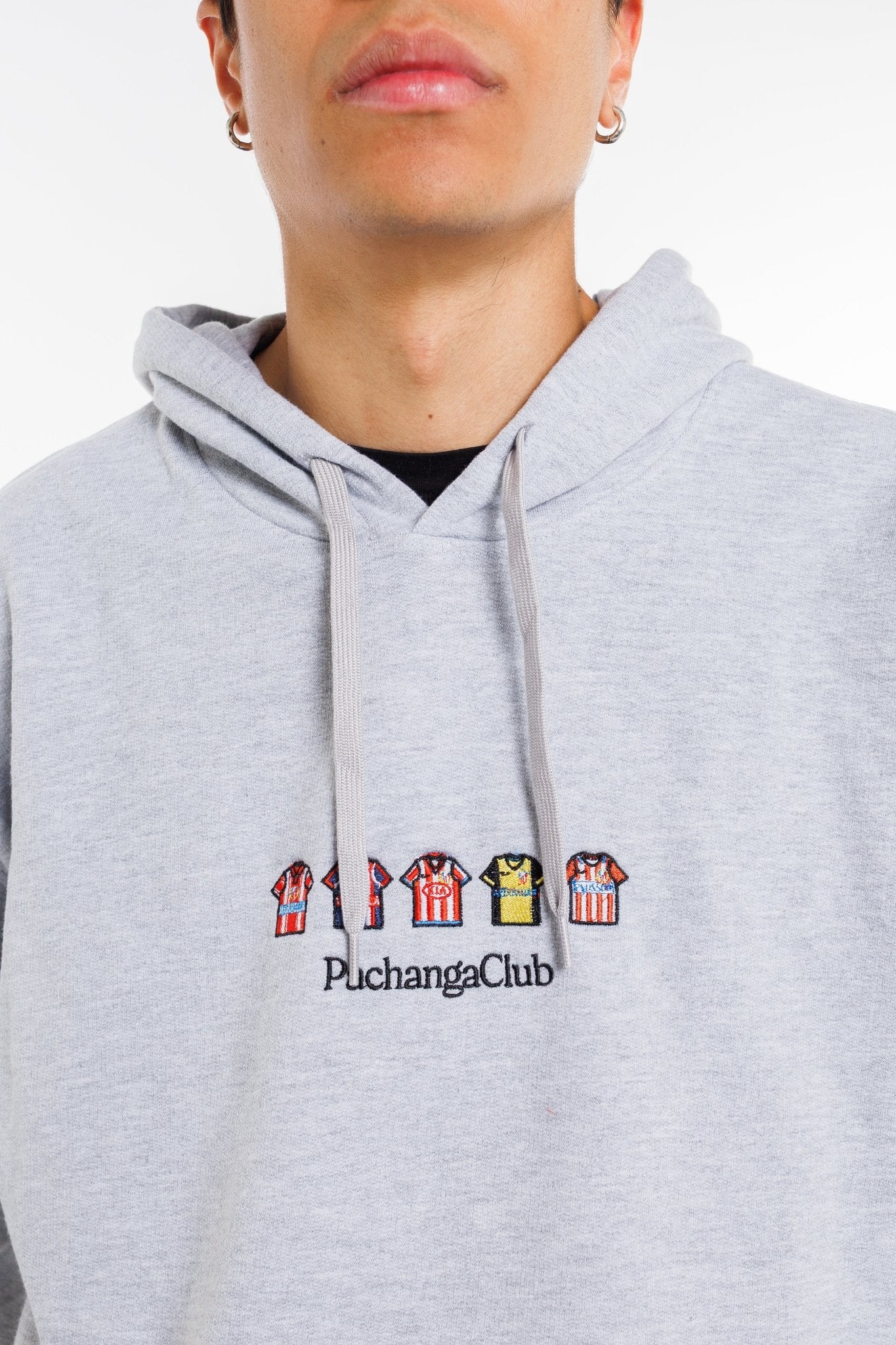 Sudadera Equipaciones Históricas Colchoneros - Gris - Pachanga Club