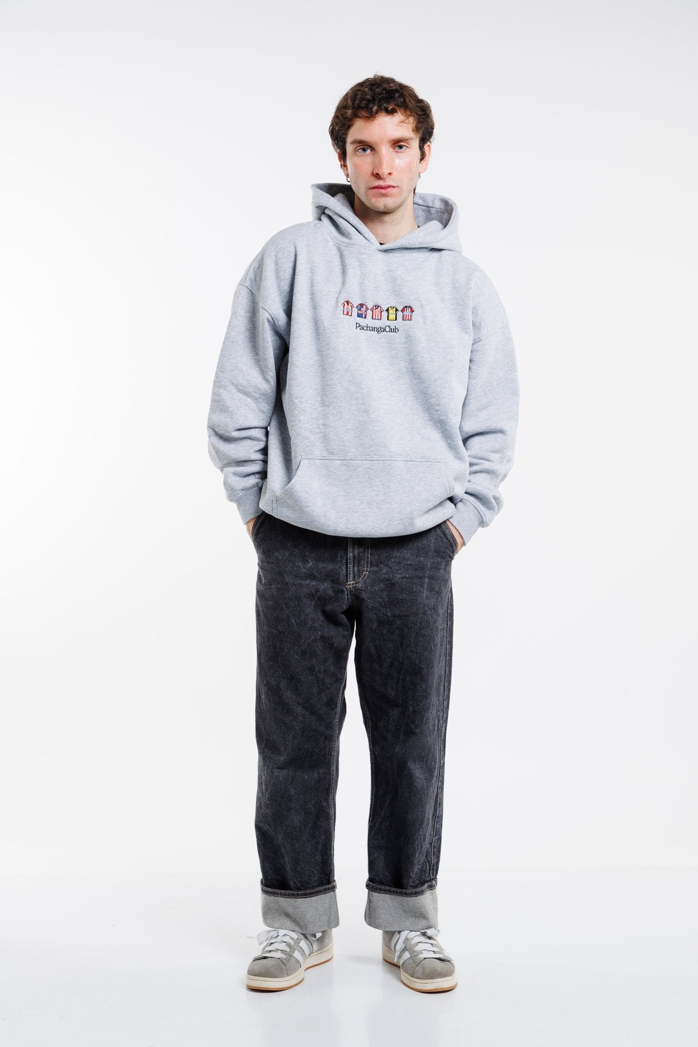 Sudadera Equipaciones Históricas Colchoneros - Gris - Pachanga Club