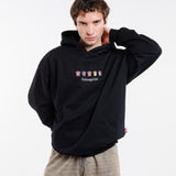 Sudadera Equipaciones Históricas Colchoneros - Negro - Pachanga Club