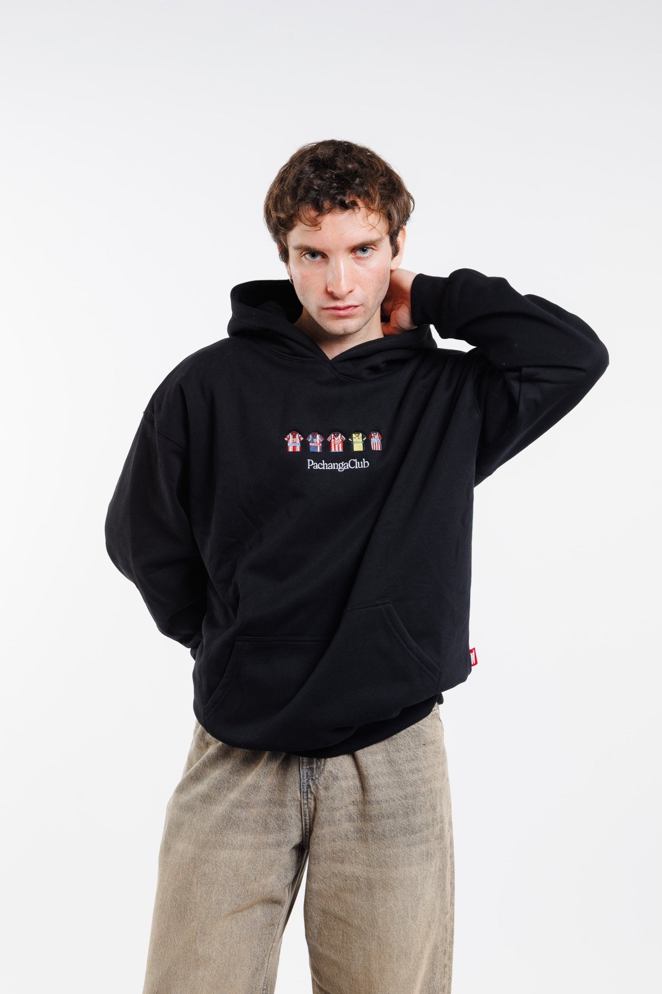 Sudadera Equipaciones Históricas Colchoneros - Negro - Pachanga Club