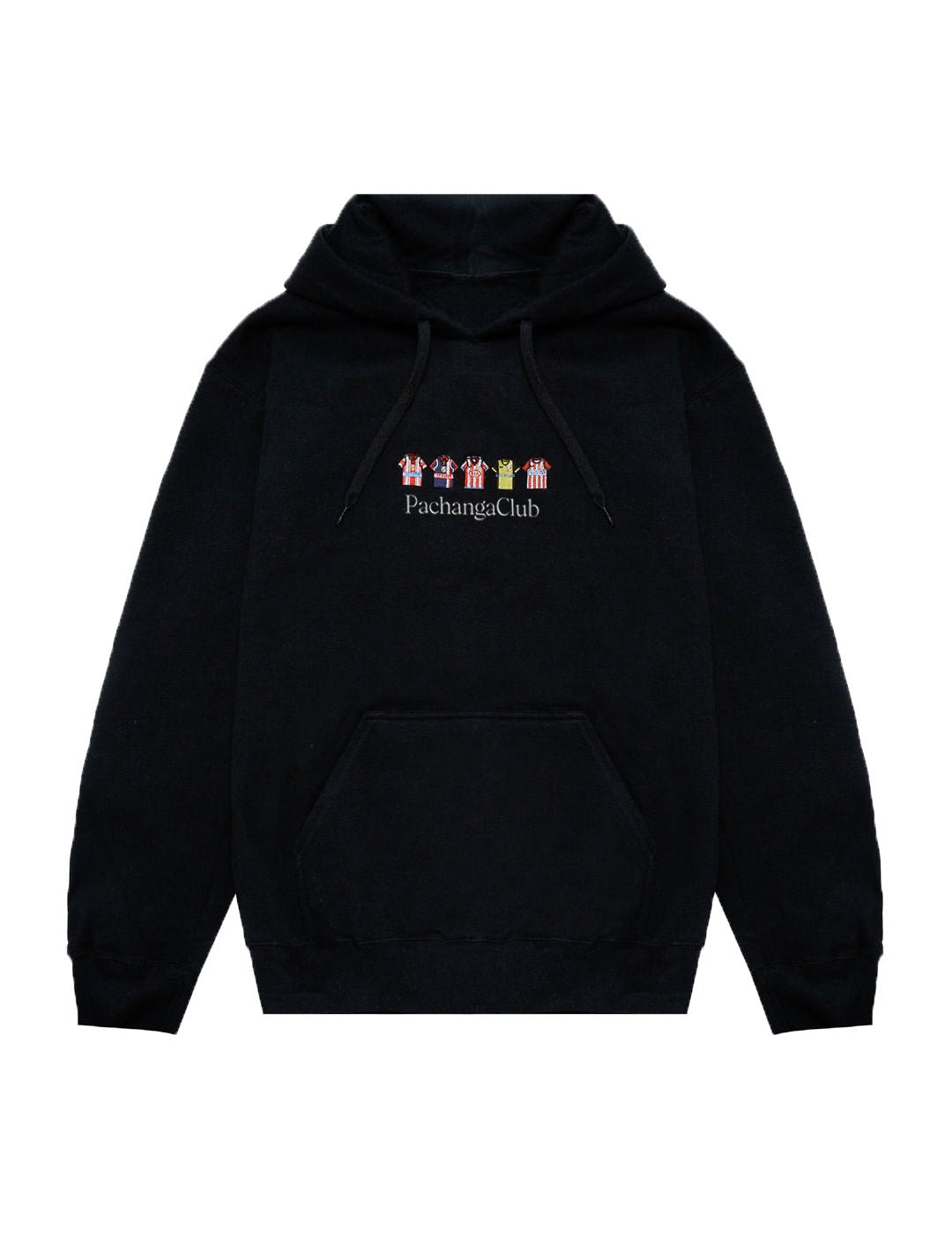 Sudadera Equipaciones Históricas Colchoneros - Negro - Pachanga Club