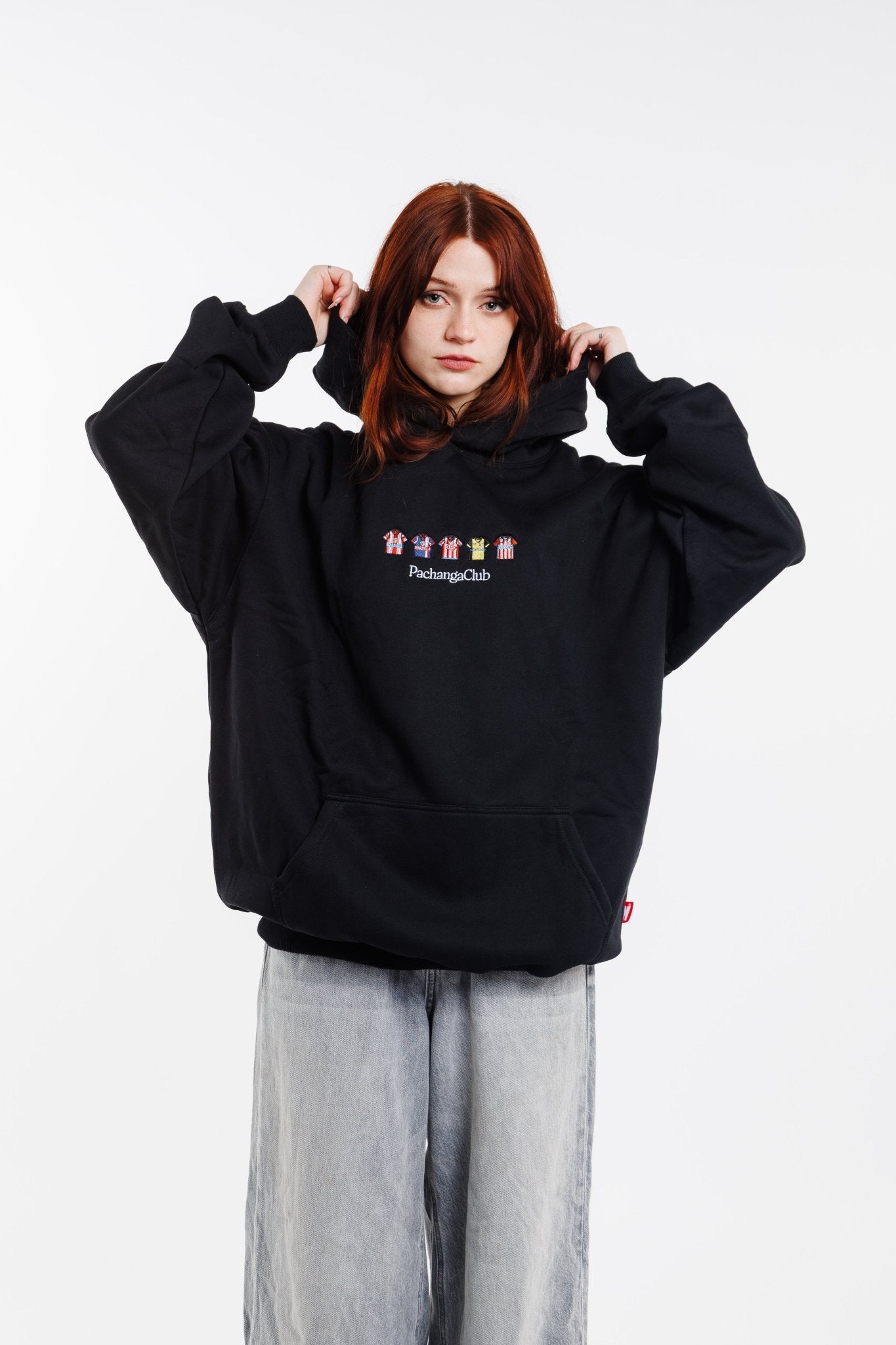 Sudadera Equipaciones Históricas Colchoneros - Negro - Pachanga Club