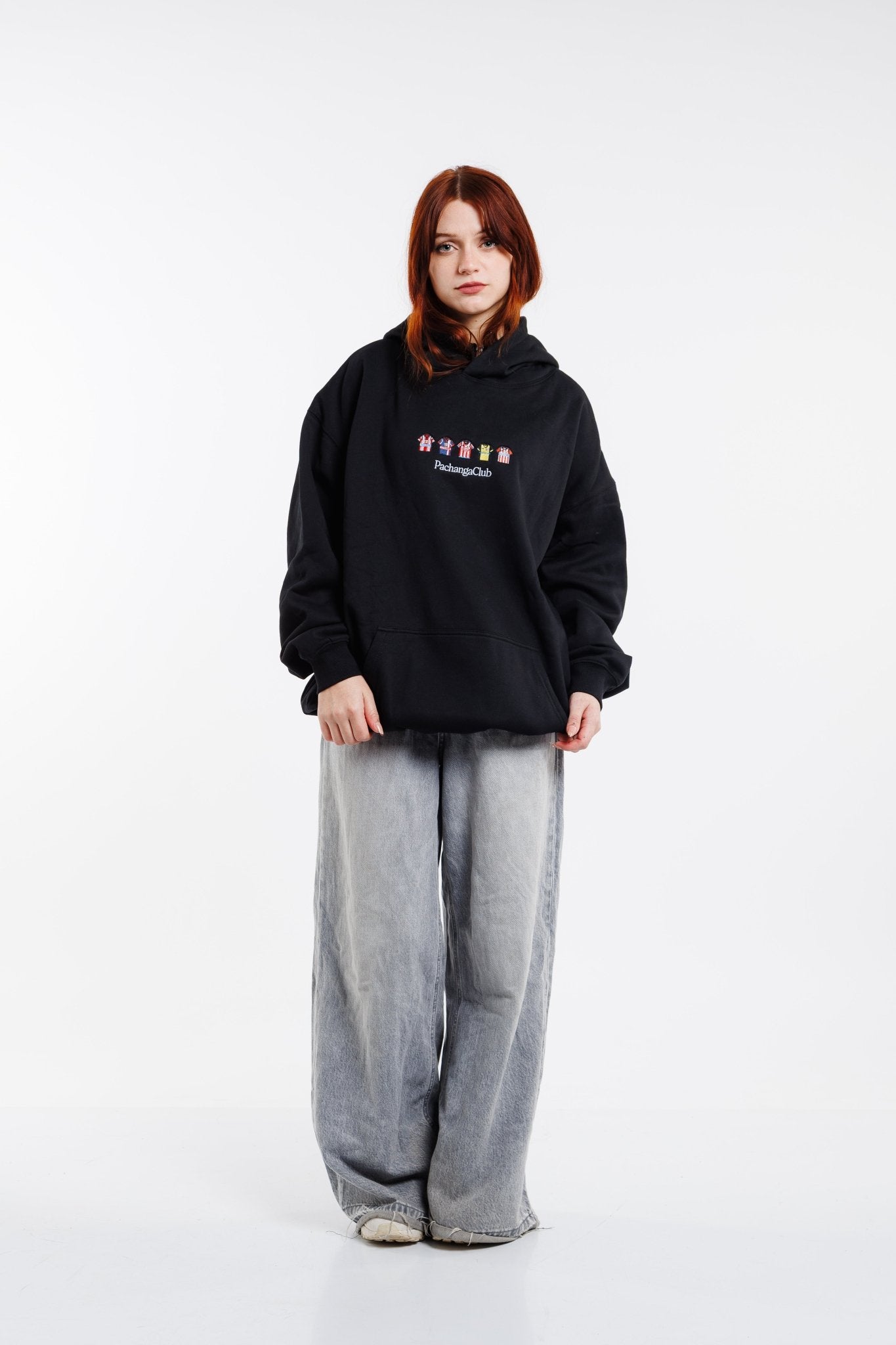 Sudadera Equipaciones Históricas Colchoneros - Negro - Pachanga Club