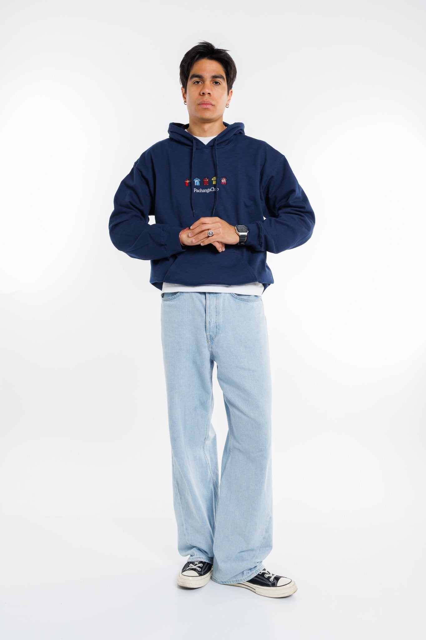 Sudadera Equipaciones Históricas Culés - Azul Marino - Pachanga Club