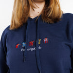 Sudadera Equipaciones Históricas Culés - Azul Marino - Pachanga Club
